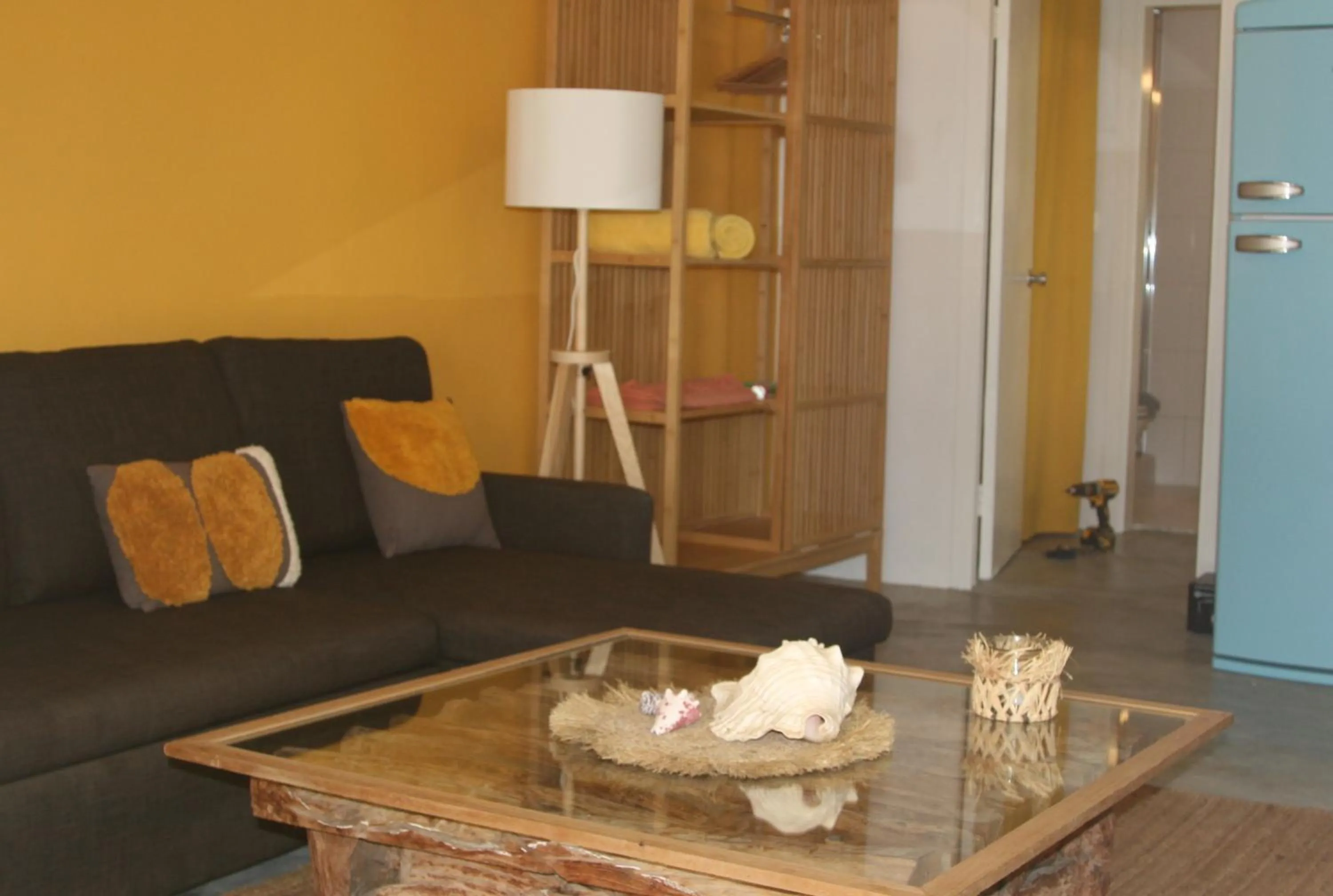 Seating area in BnBBonaire near the ocean