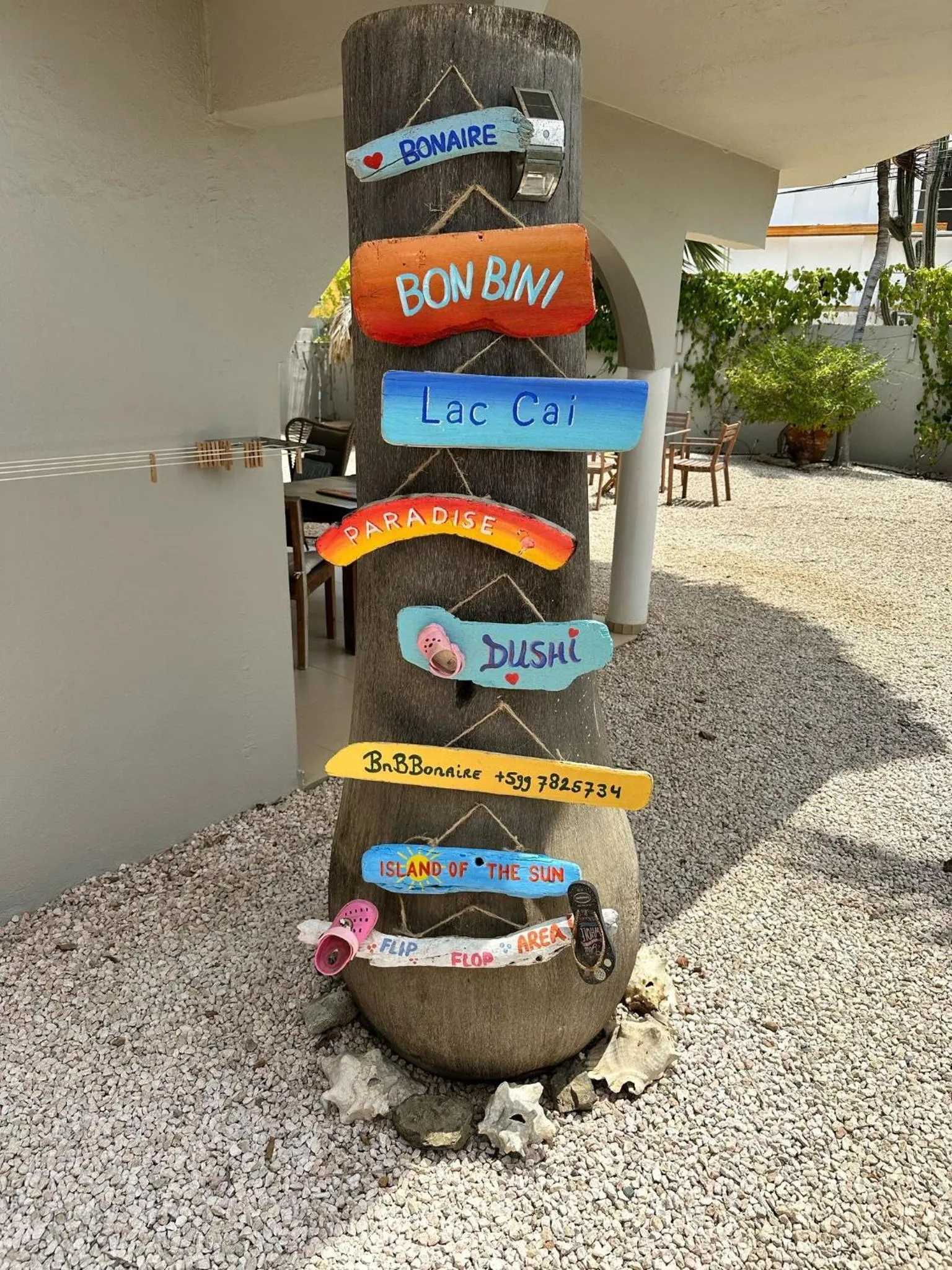 Property building in BnBBonaire near the ocean