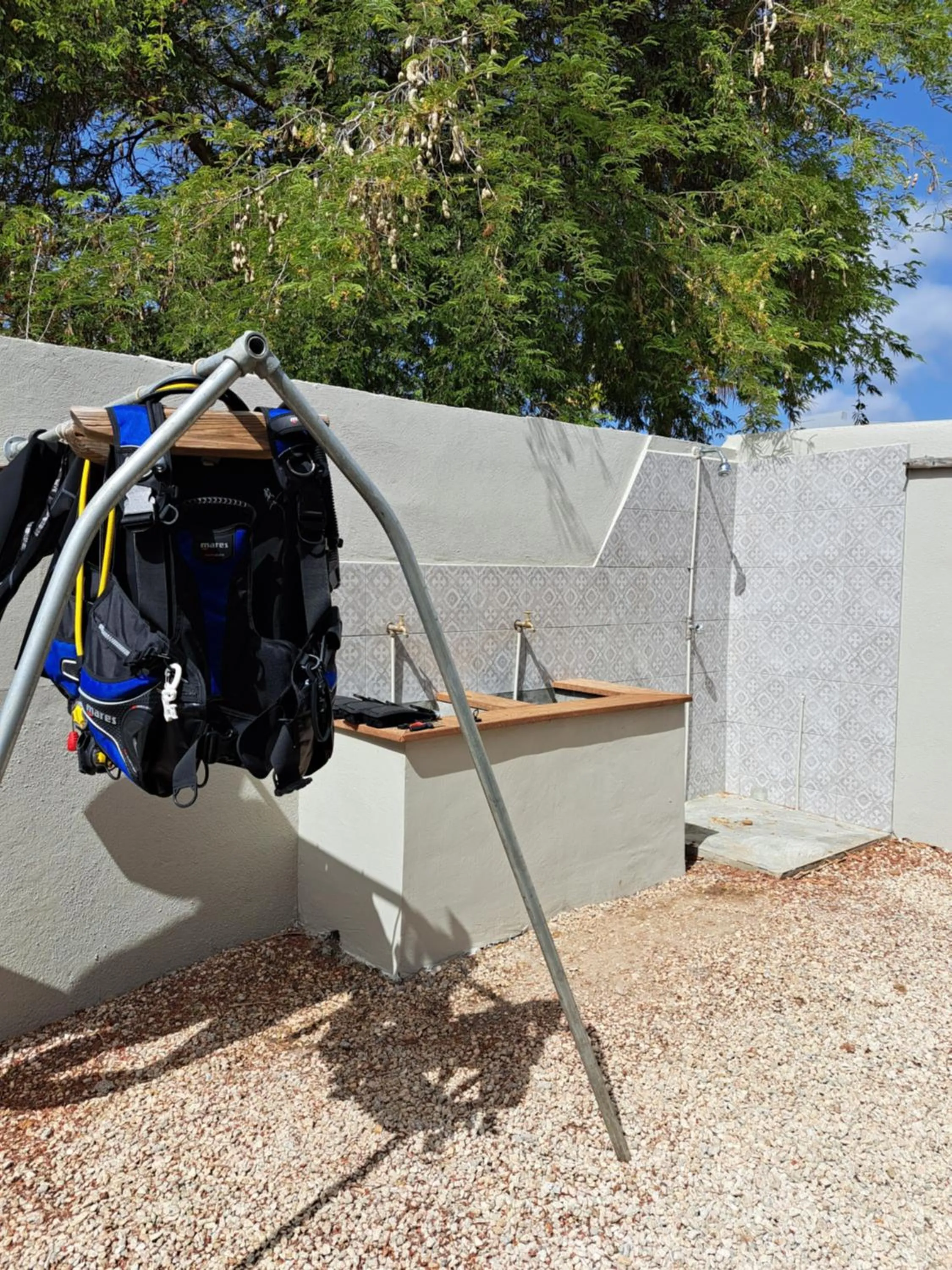 Property building in BnBBonaire near the ocean