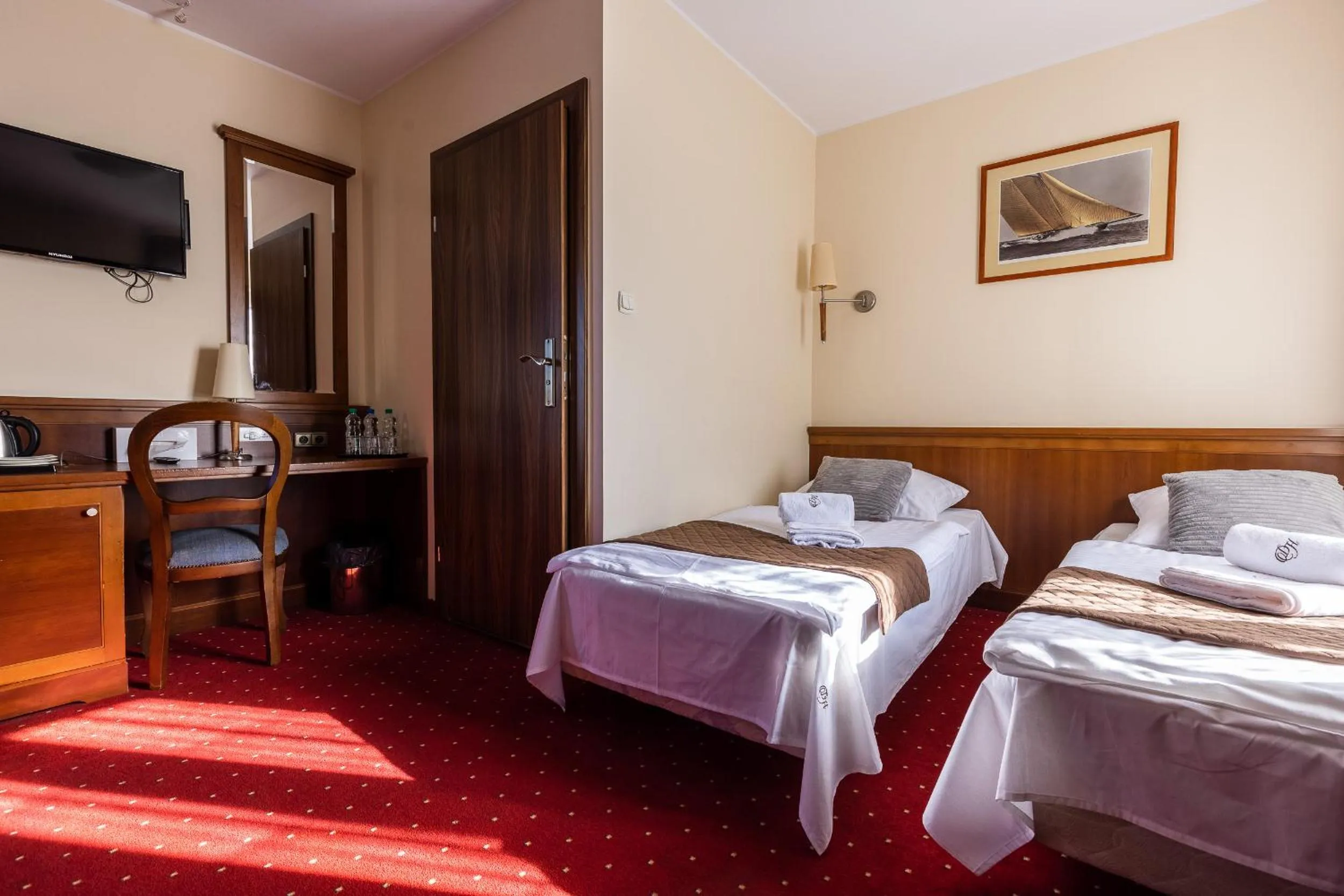 TV and multimedia, Bed in Hotel Diamond w Białym Dworku