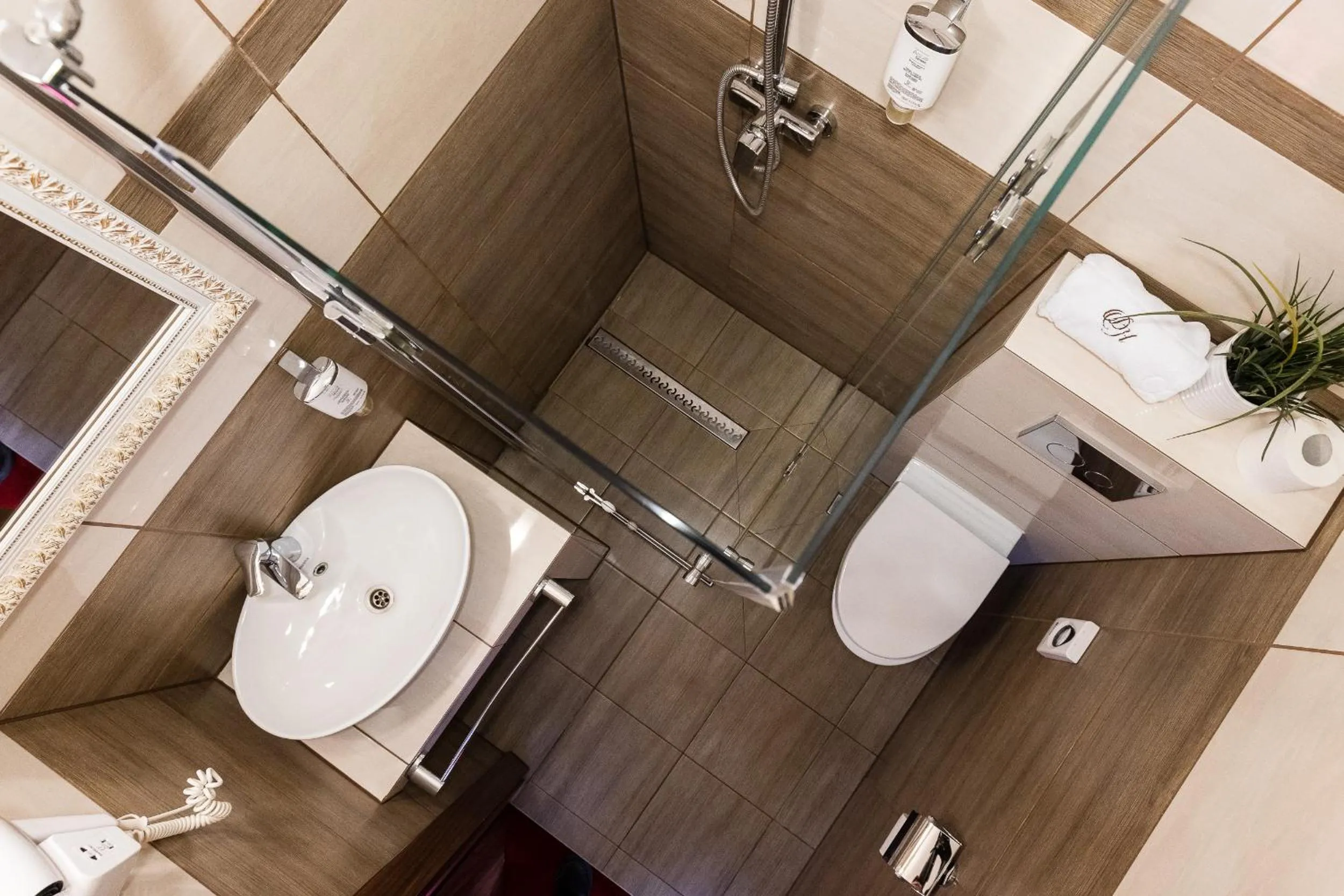 Bathroom in Hotel Diamond w Białym Dworku