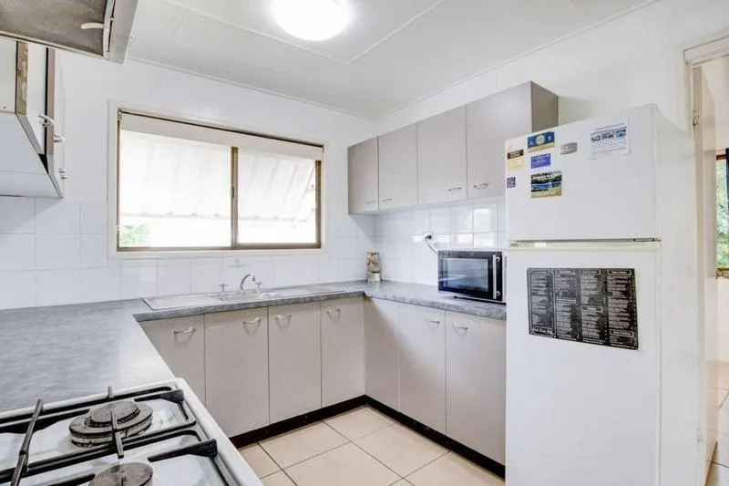 kitchen in Kurrimine Beach Holiday Park