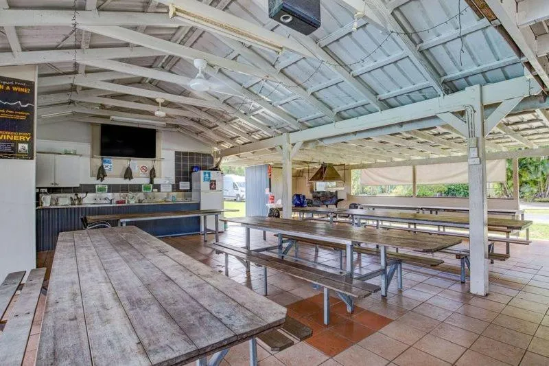 Communal kitchen in Kurrimine Beach Holiday Park