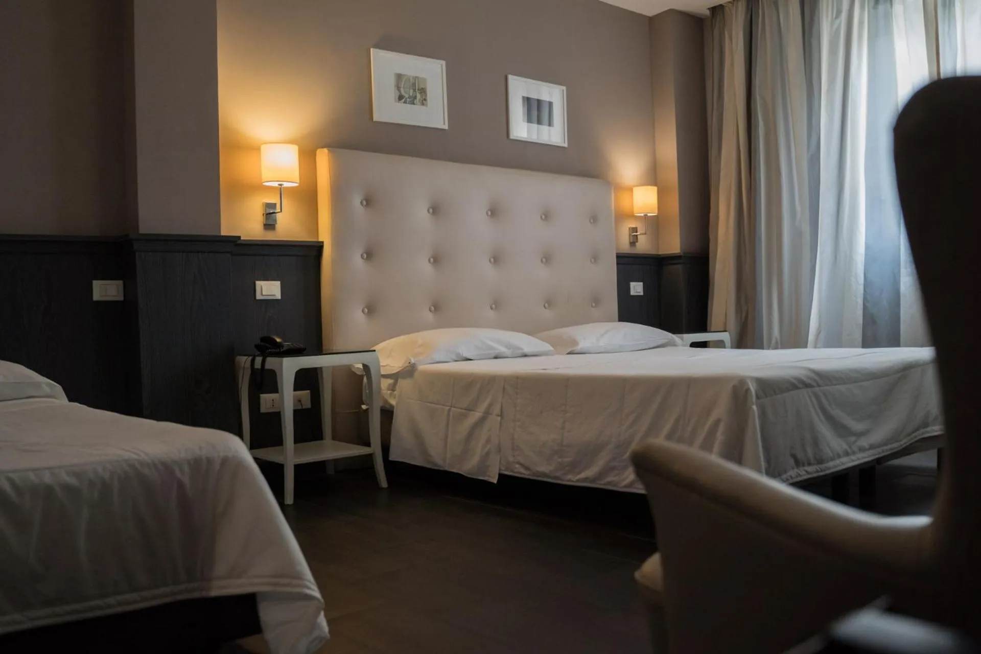 Bed in Hotel Mediterraneo