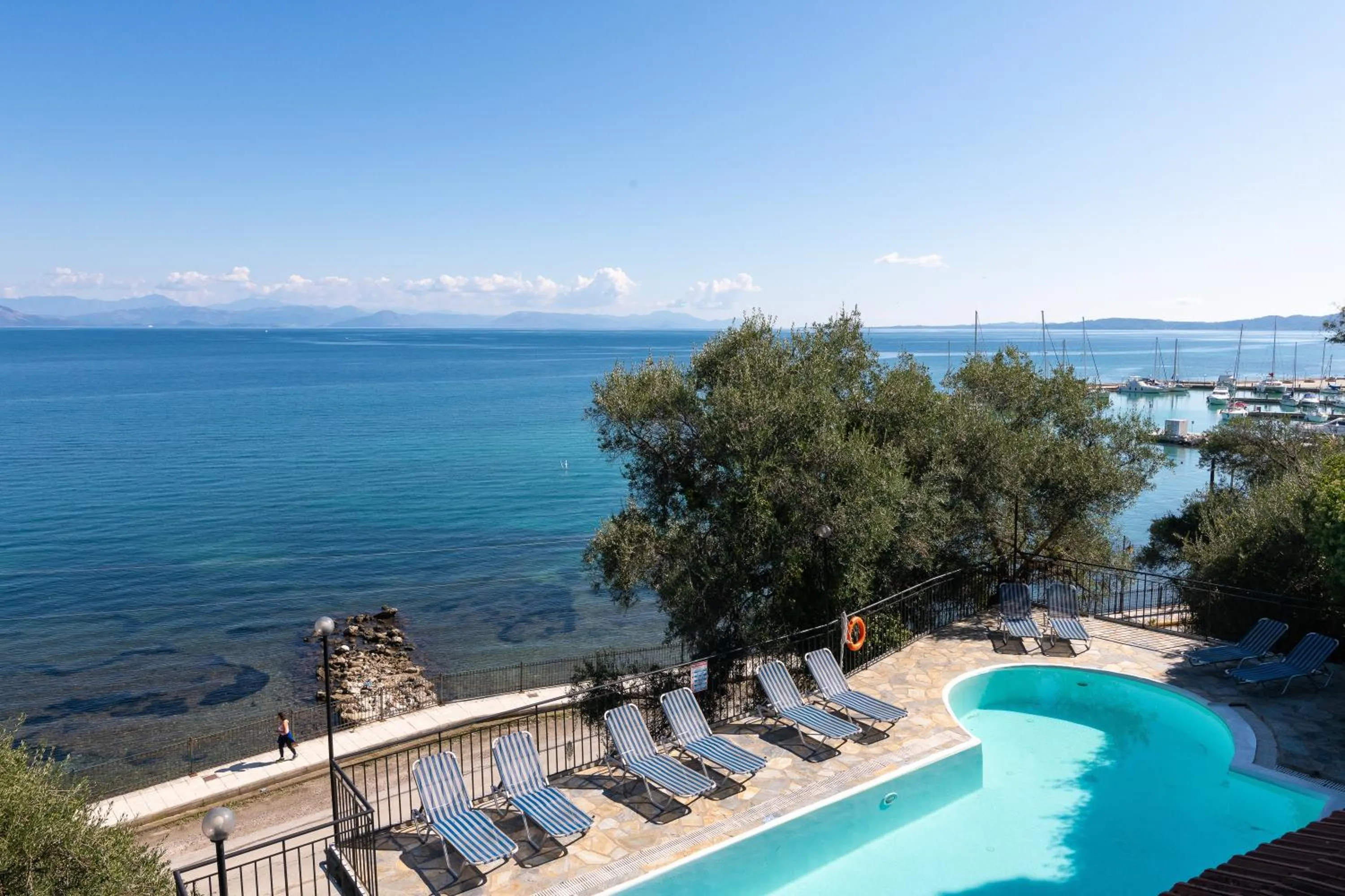 Pool view in Dimitra Studios