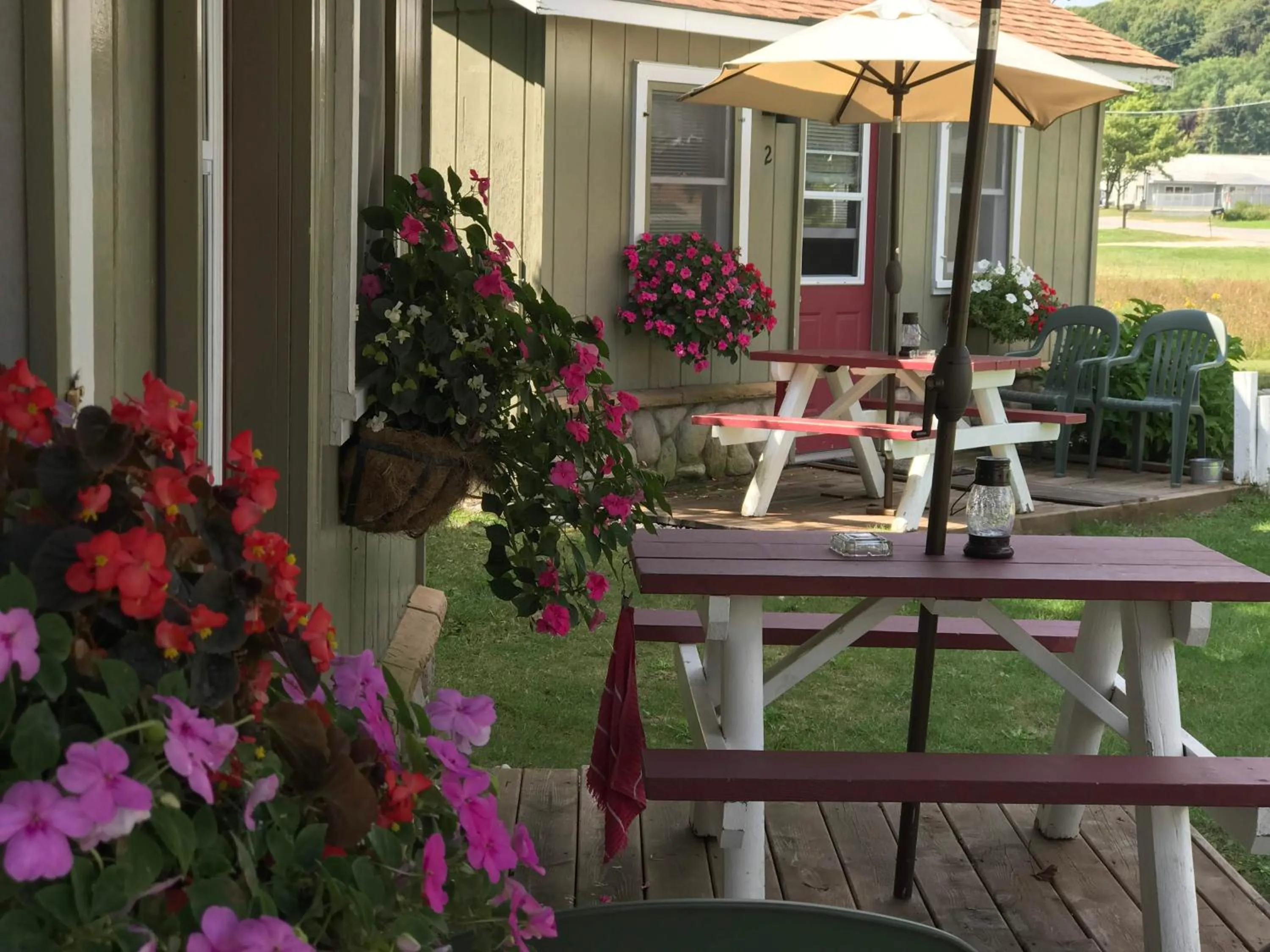 Patio in Cedar Ridge Cabins