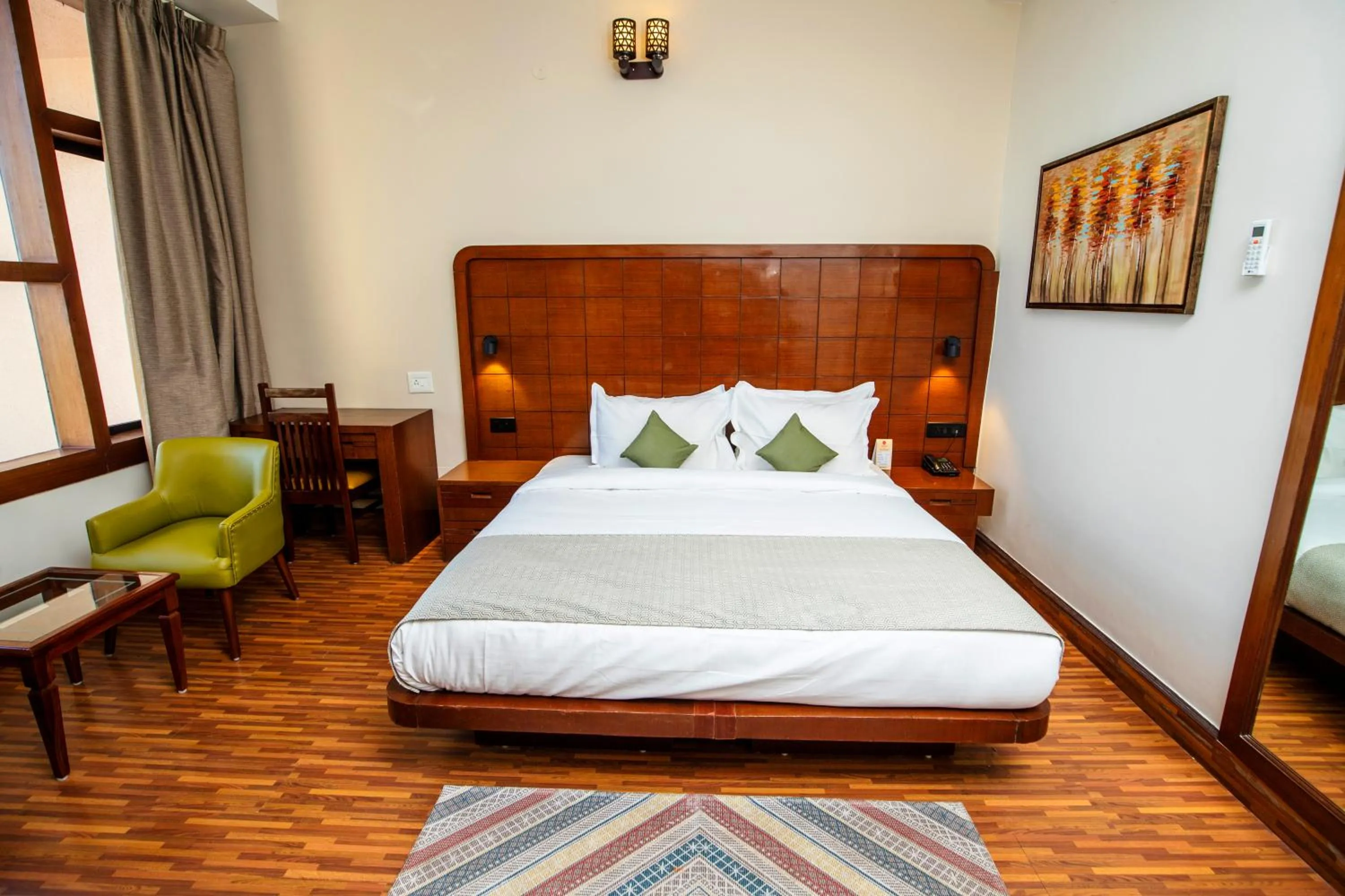 Bed in White Ridge Hotel