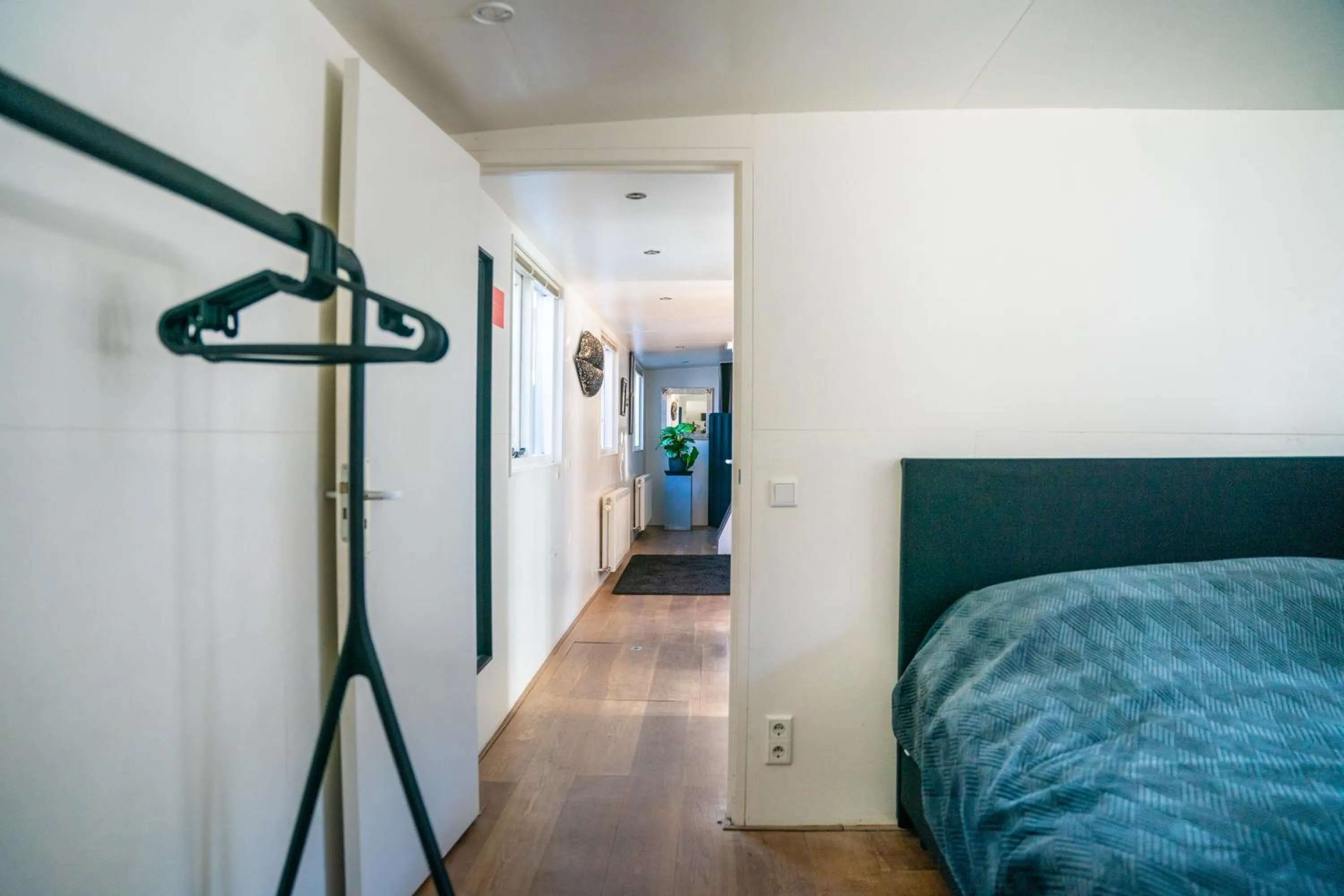 Bedroom, Bed in Houseboat-Amsterdam