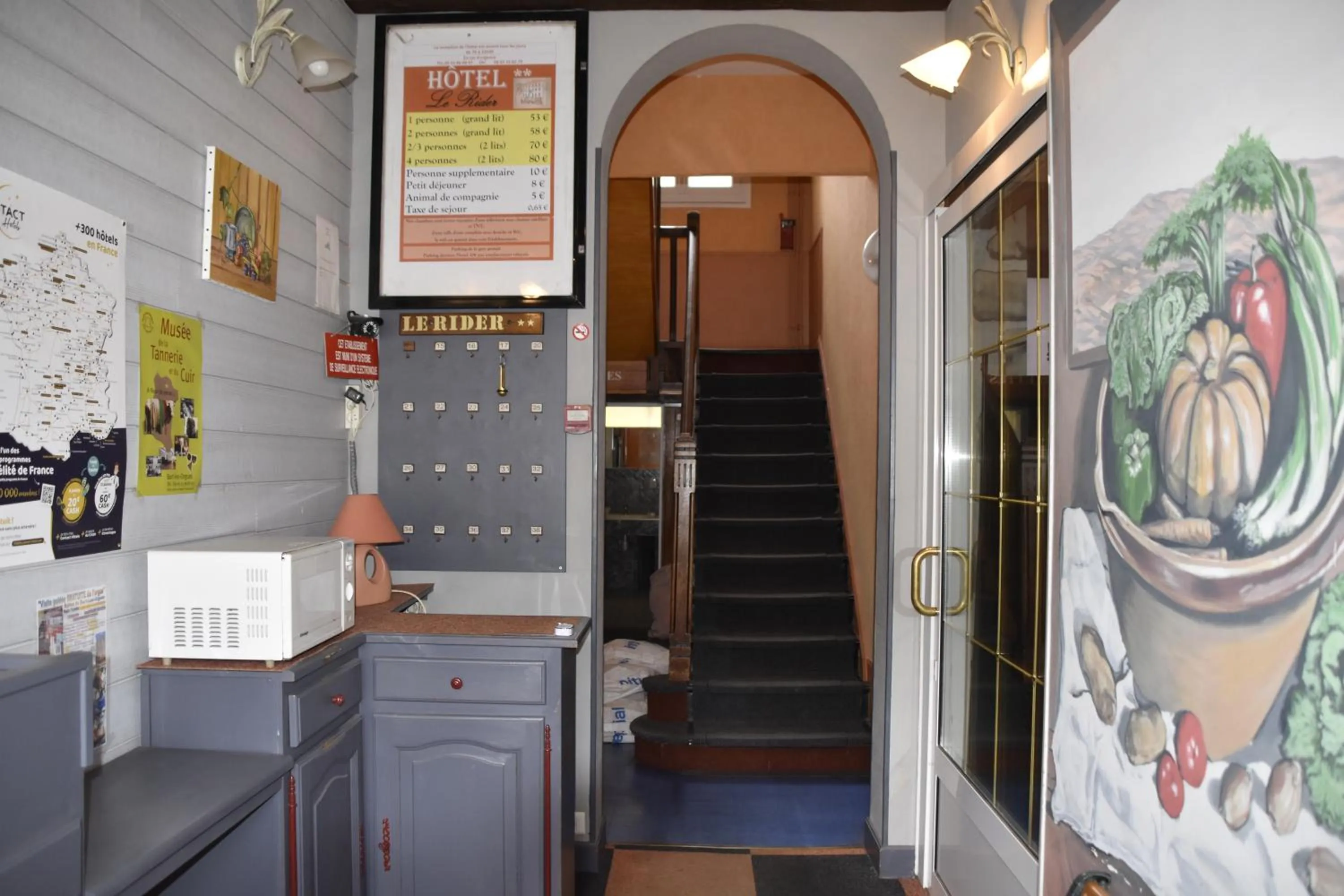 Lobby or reception in Hôtel Le Rider