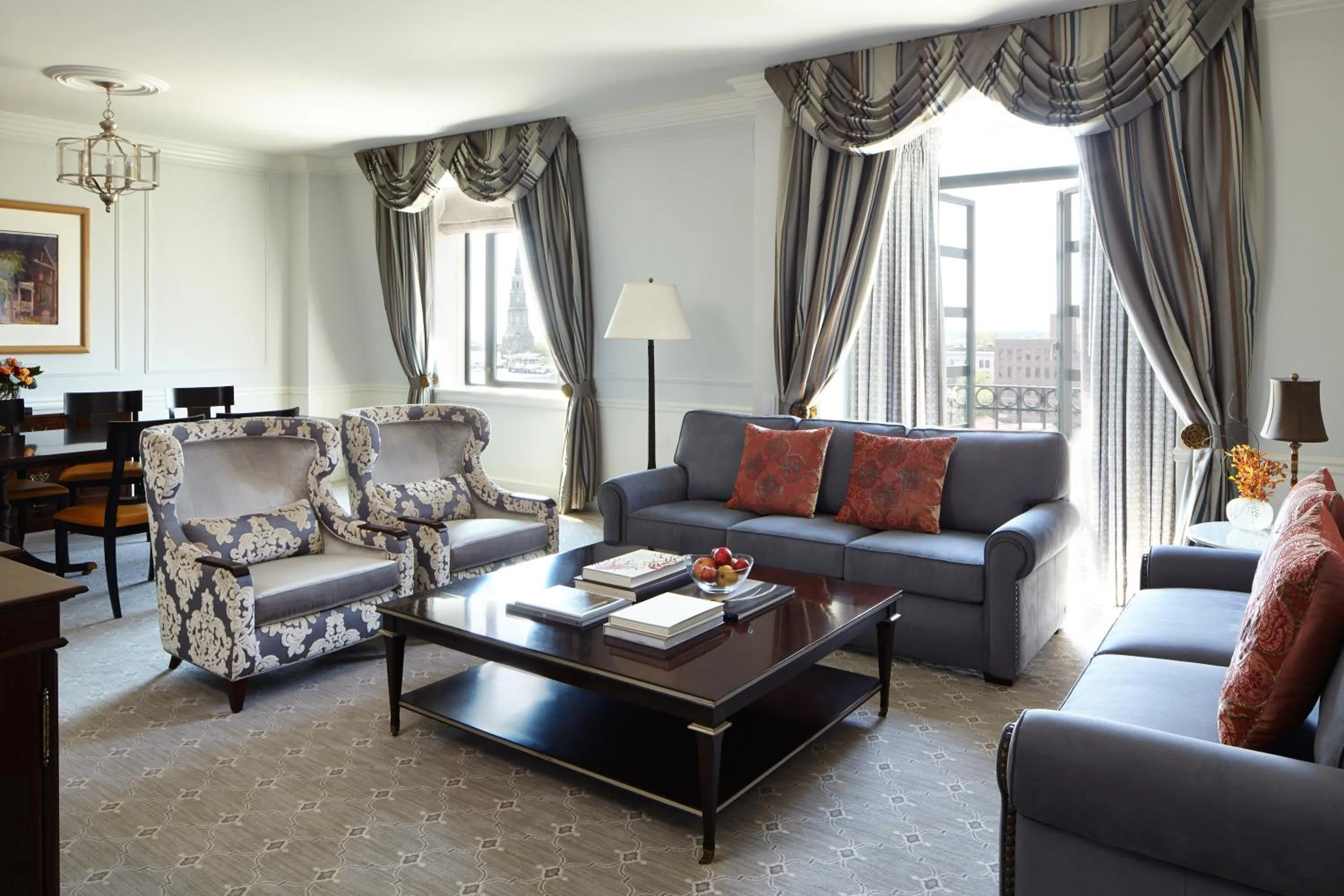 Seating area in The Charleston Place