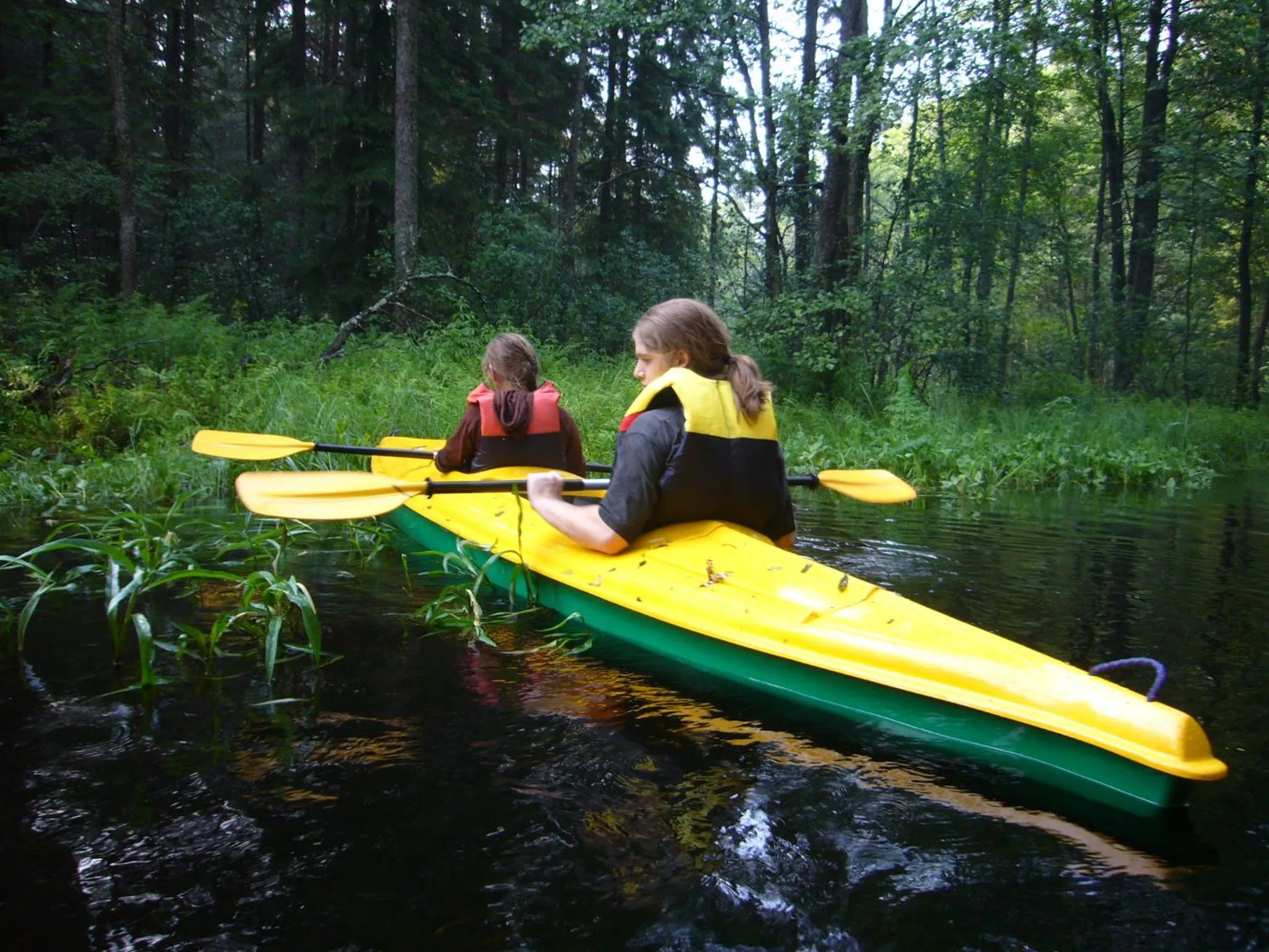 Canoeing in Labanoras