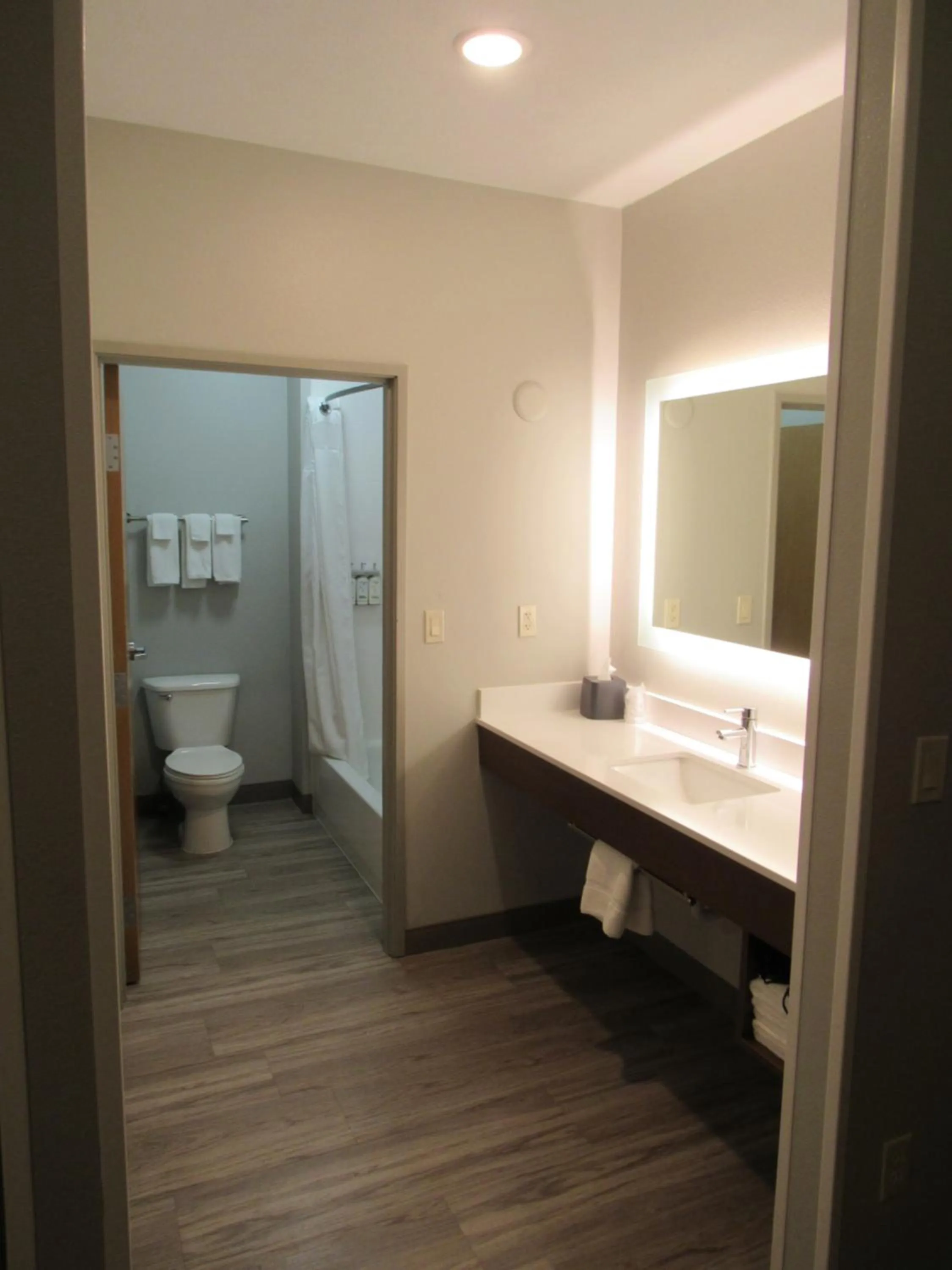 Bathroom in Holiday Inn Express Hotel & Suites Lincoln South by IHG