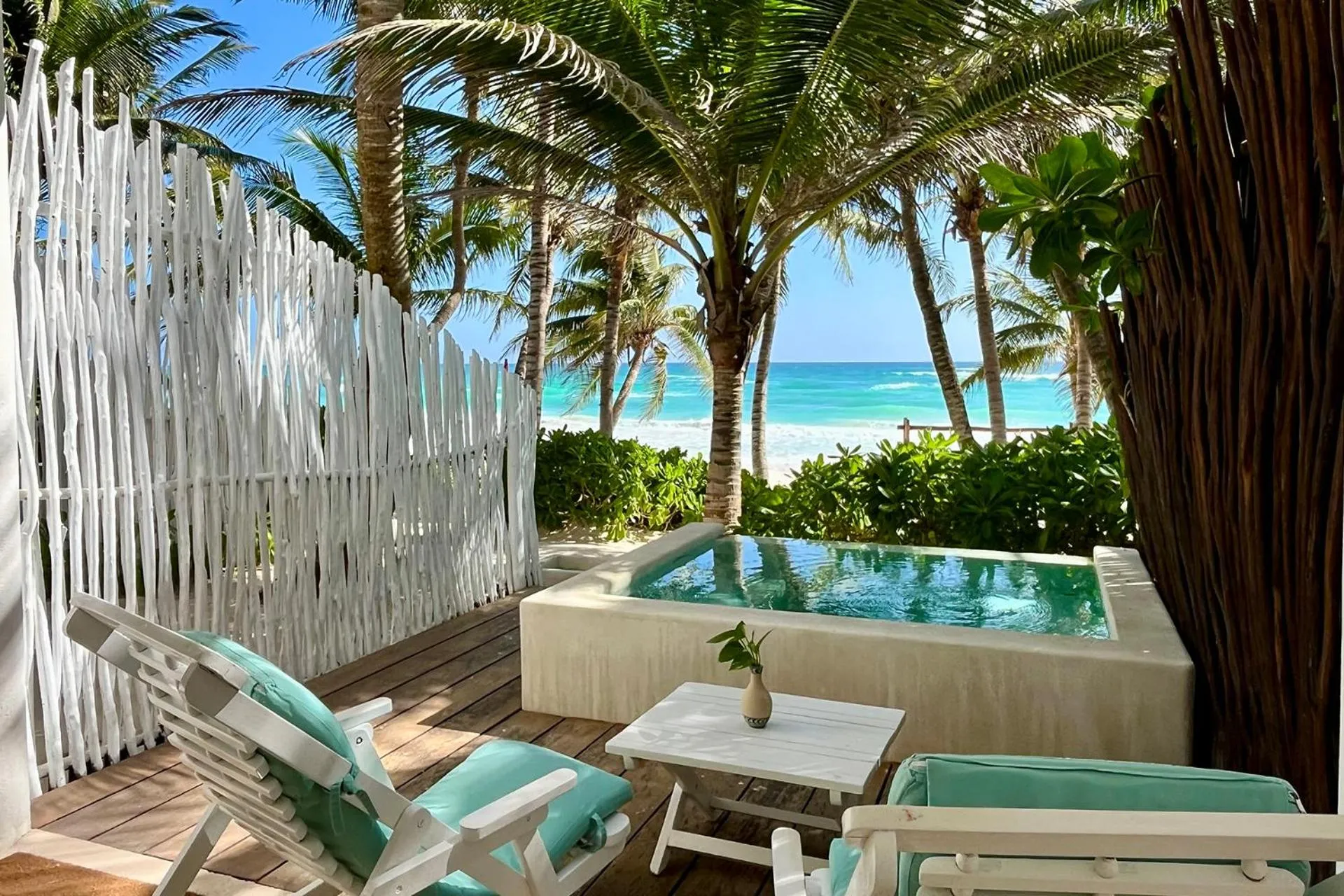 Patio in Cabanas Tulum- Beach Hotel & Spa