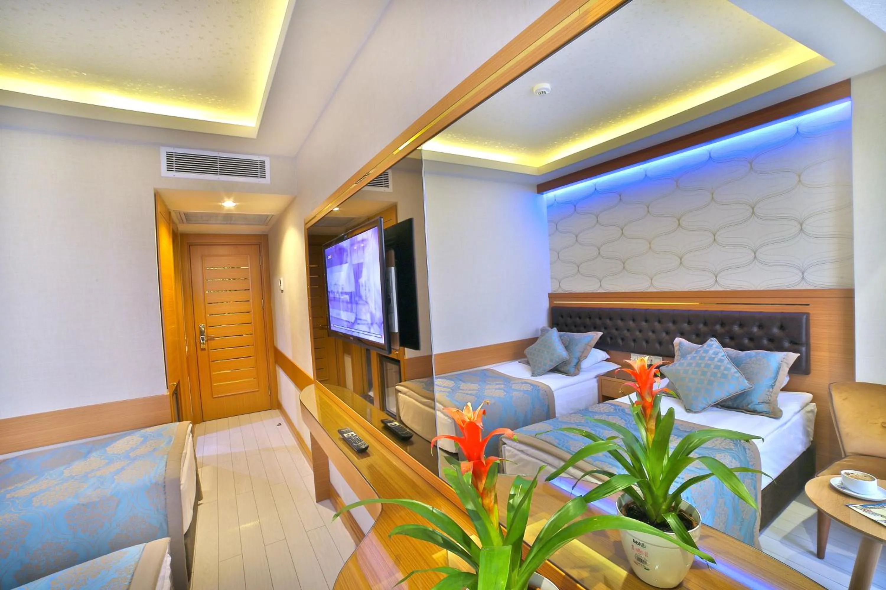 Bed in Hotel Resitpasa Istanbul