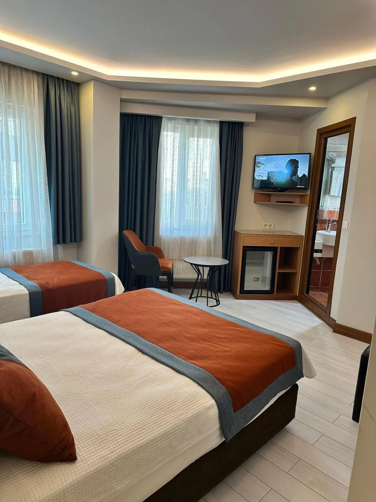 Bed in Hotel Resitpasa Istanbul