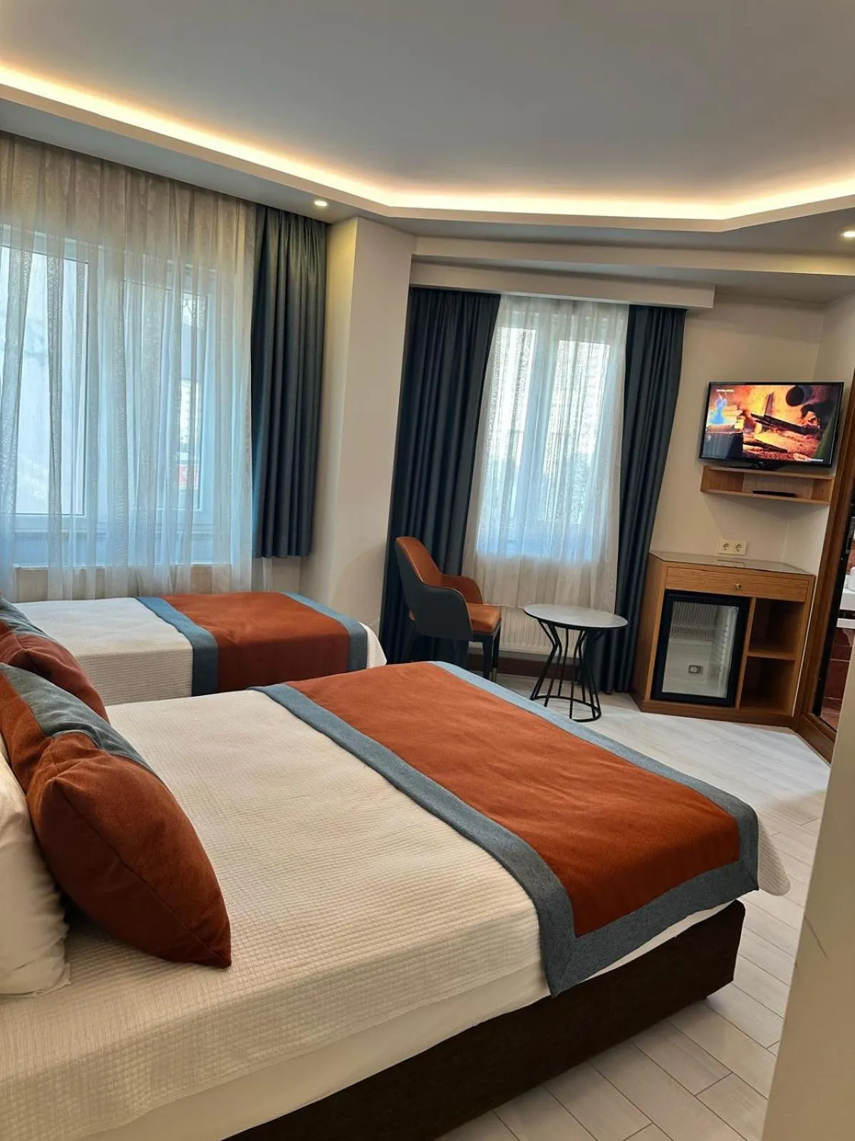 Bed in Hotel Resitpasa Istanbul