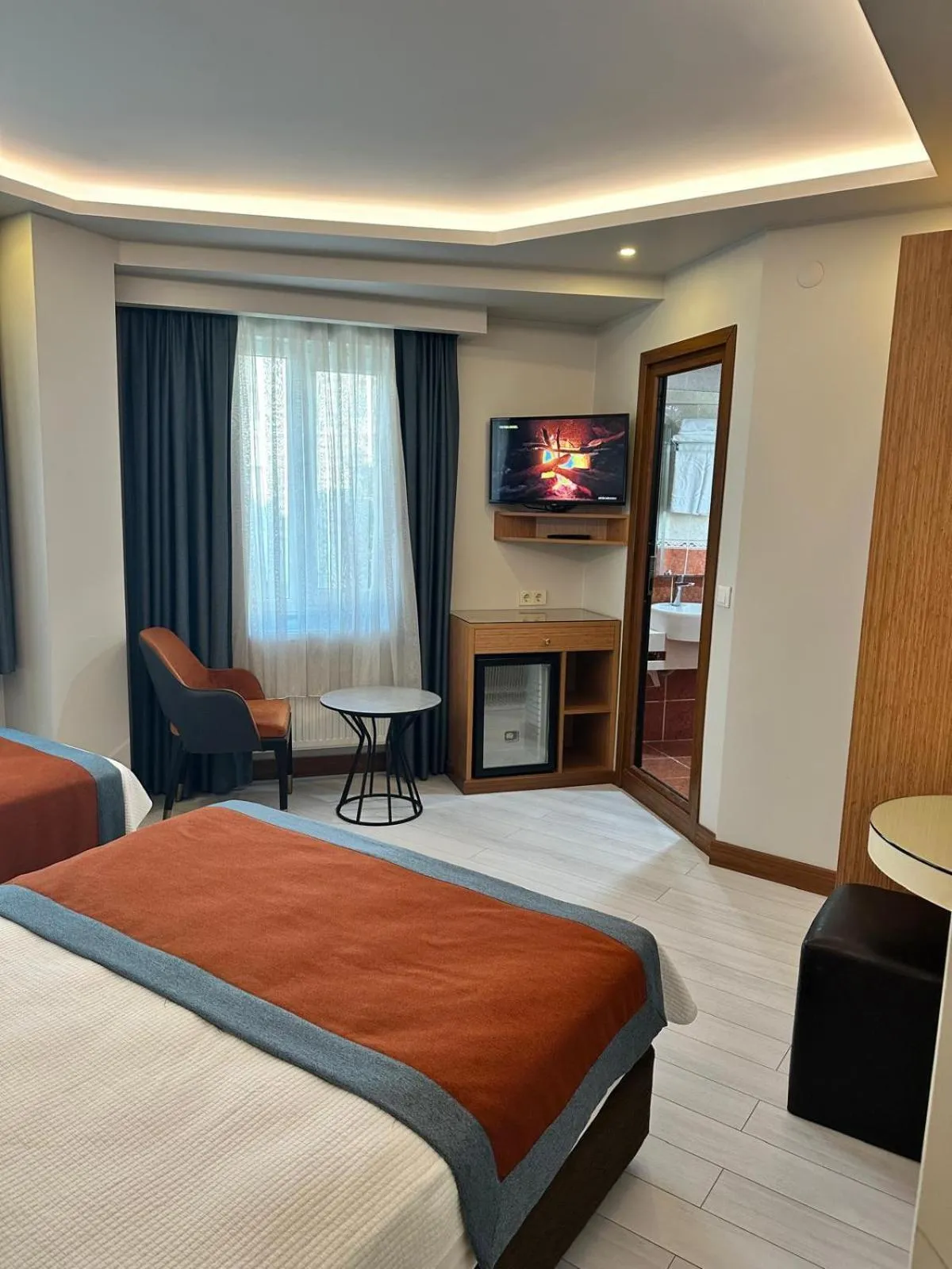 Bed in Hotel Resitpasa Istanbul