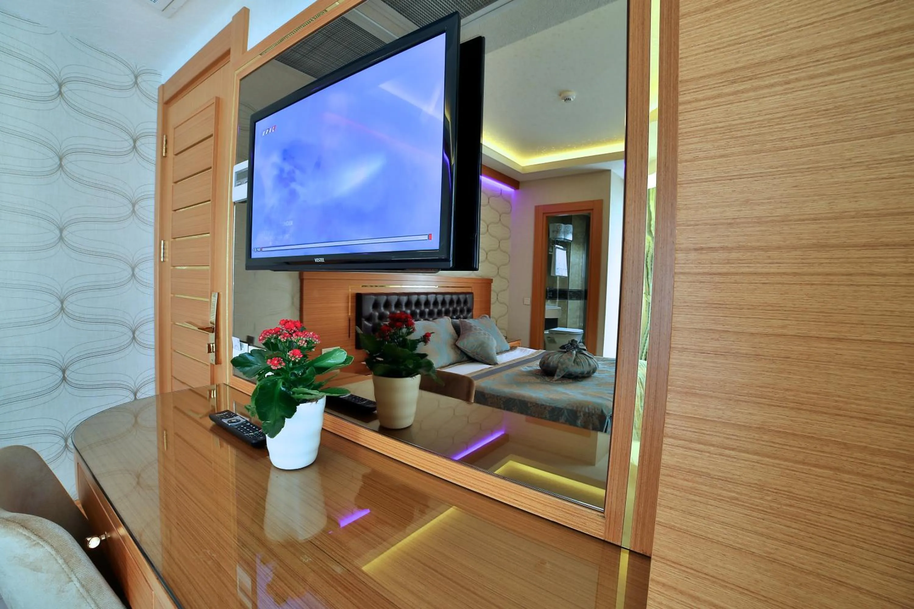 Bed in Hotel Resitpasa Istanbul