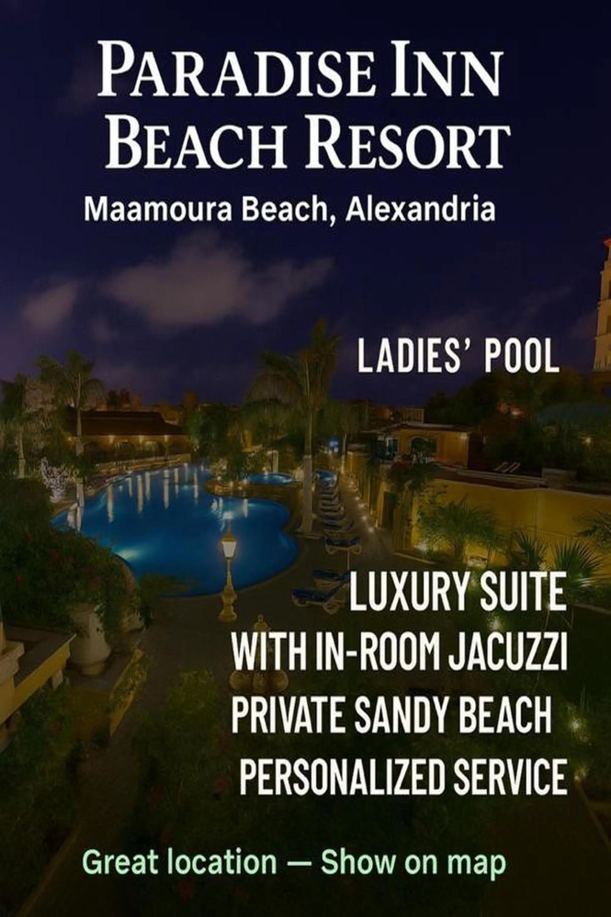 Swimming pool in Paradise Inn Beach Resort