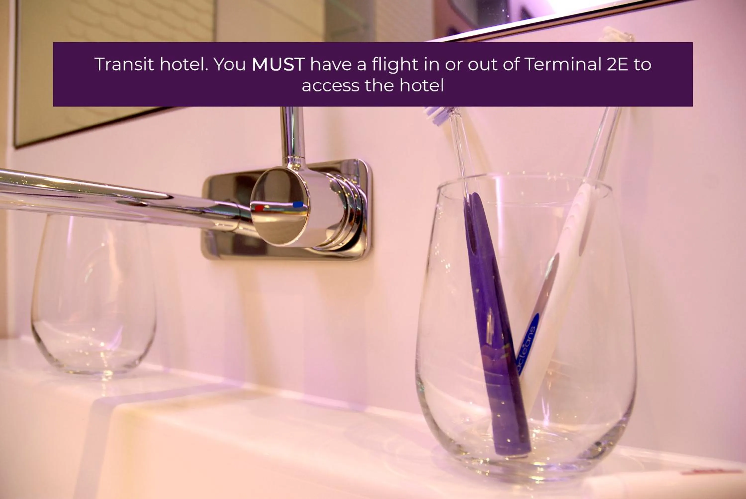 Bathroom in YOTELAIR Paris CDG - Transit Hotel - Terminal 2E