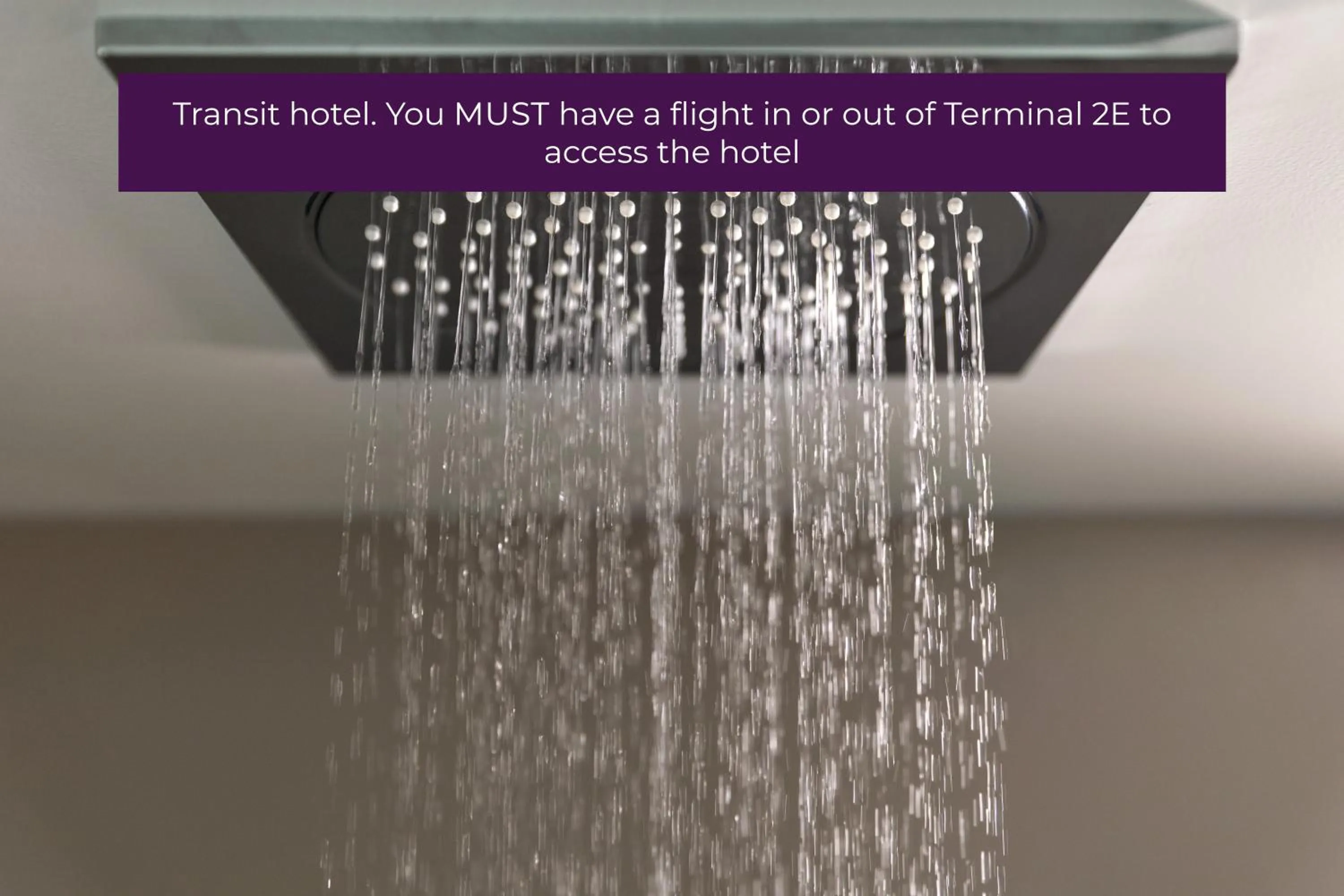 Shower in YOTELAIR Paris CDG - Transit Hotel - Terminal 2E