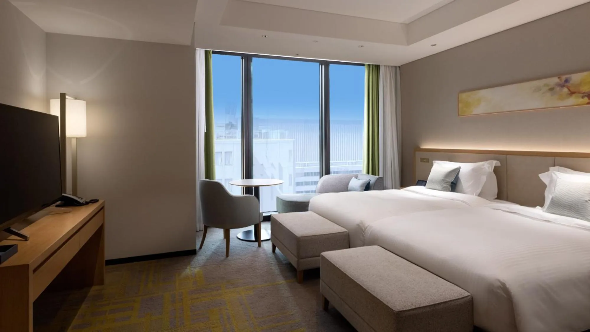 Photo of the whole room, Bed in Miyako Hotel Hakata