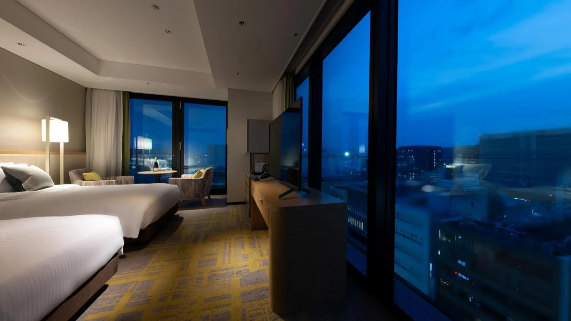 Photo of the whole room, Bed in Miyako Hotel Hakata