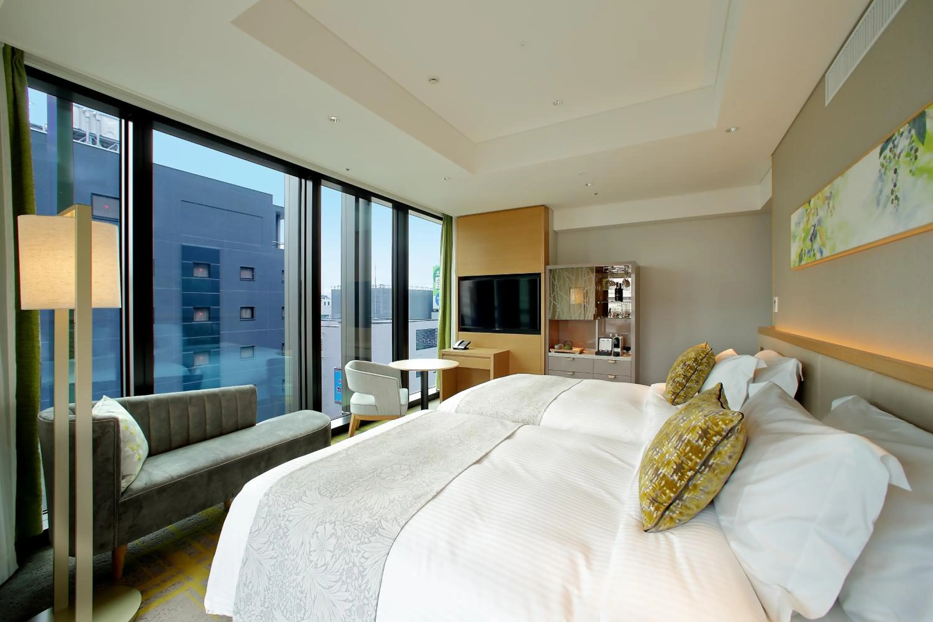 Photo of the whole room, Bed in Miyako Hotel Hakata