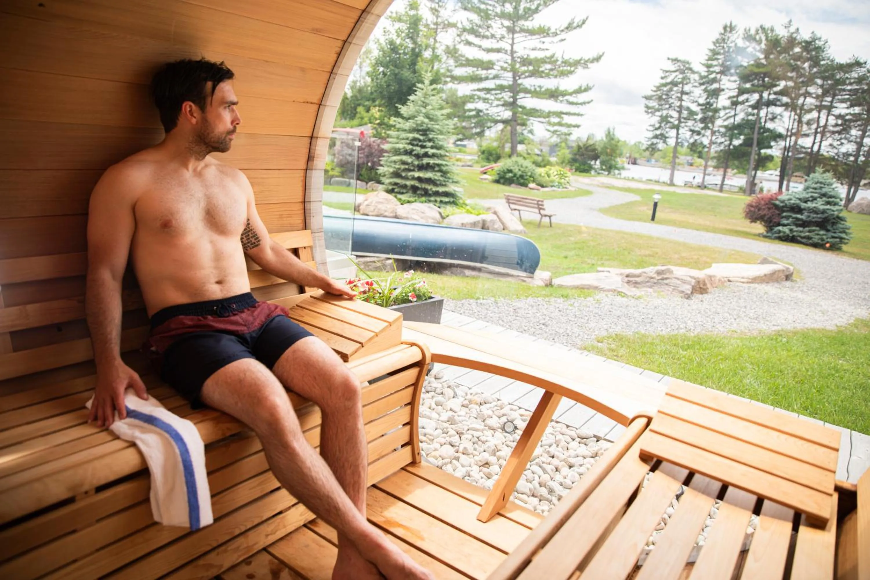 Sauna in Rawley Resort, Spa & Marina