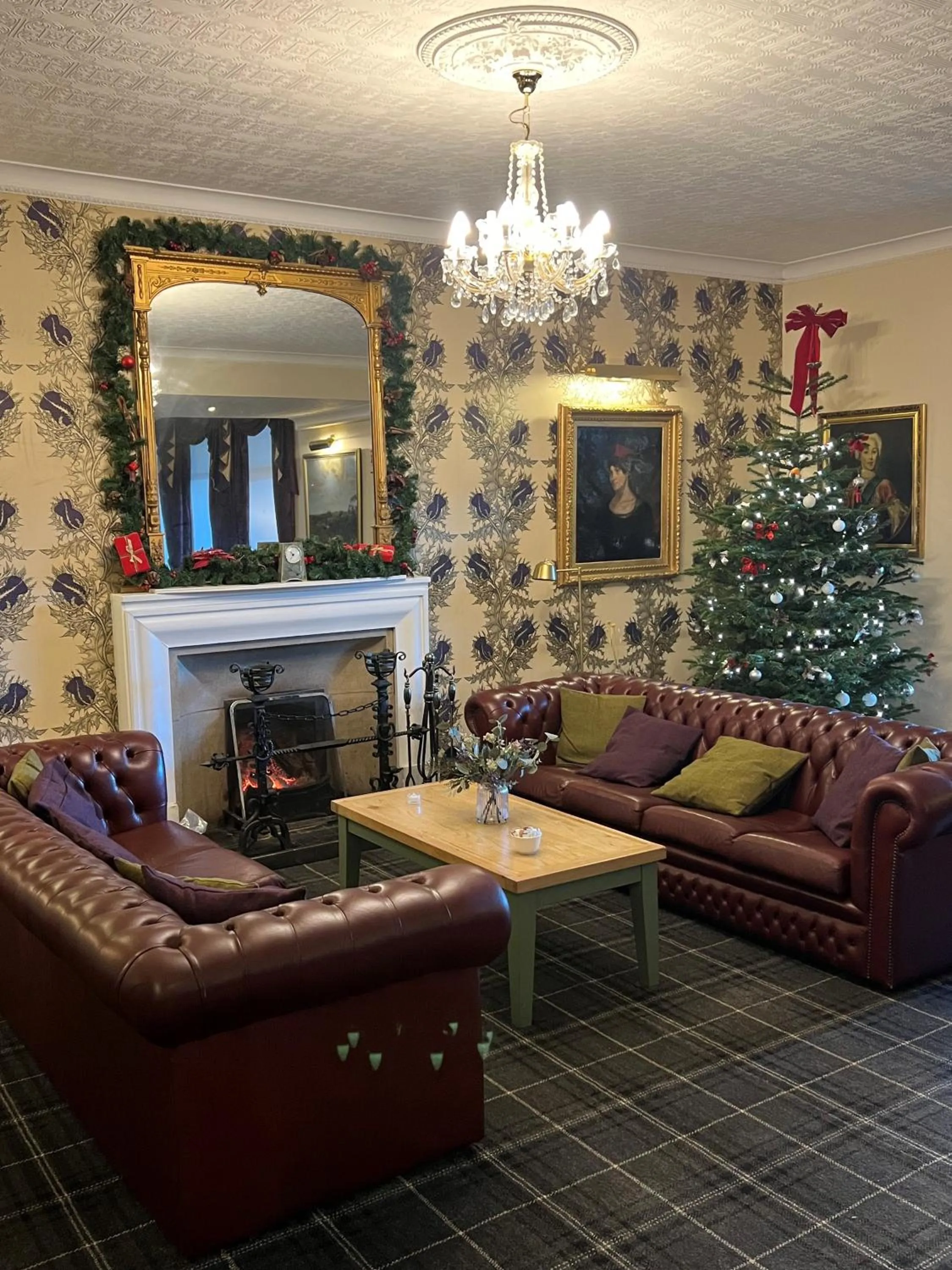 Seating area in The Royal George Hotel
