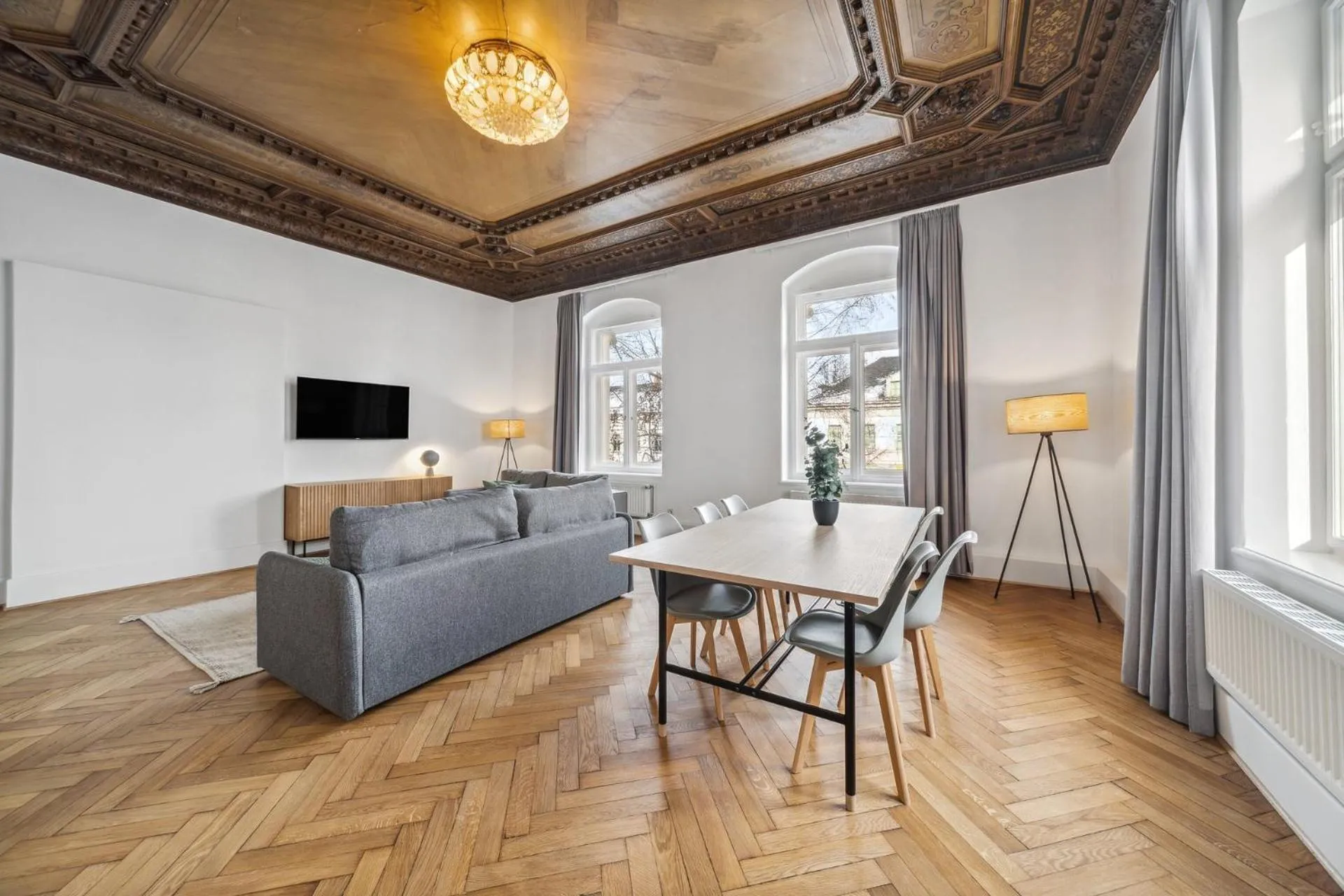 Living room in Limehome Dresden Antonstraße