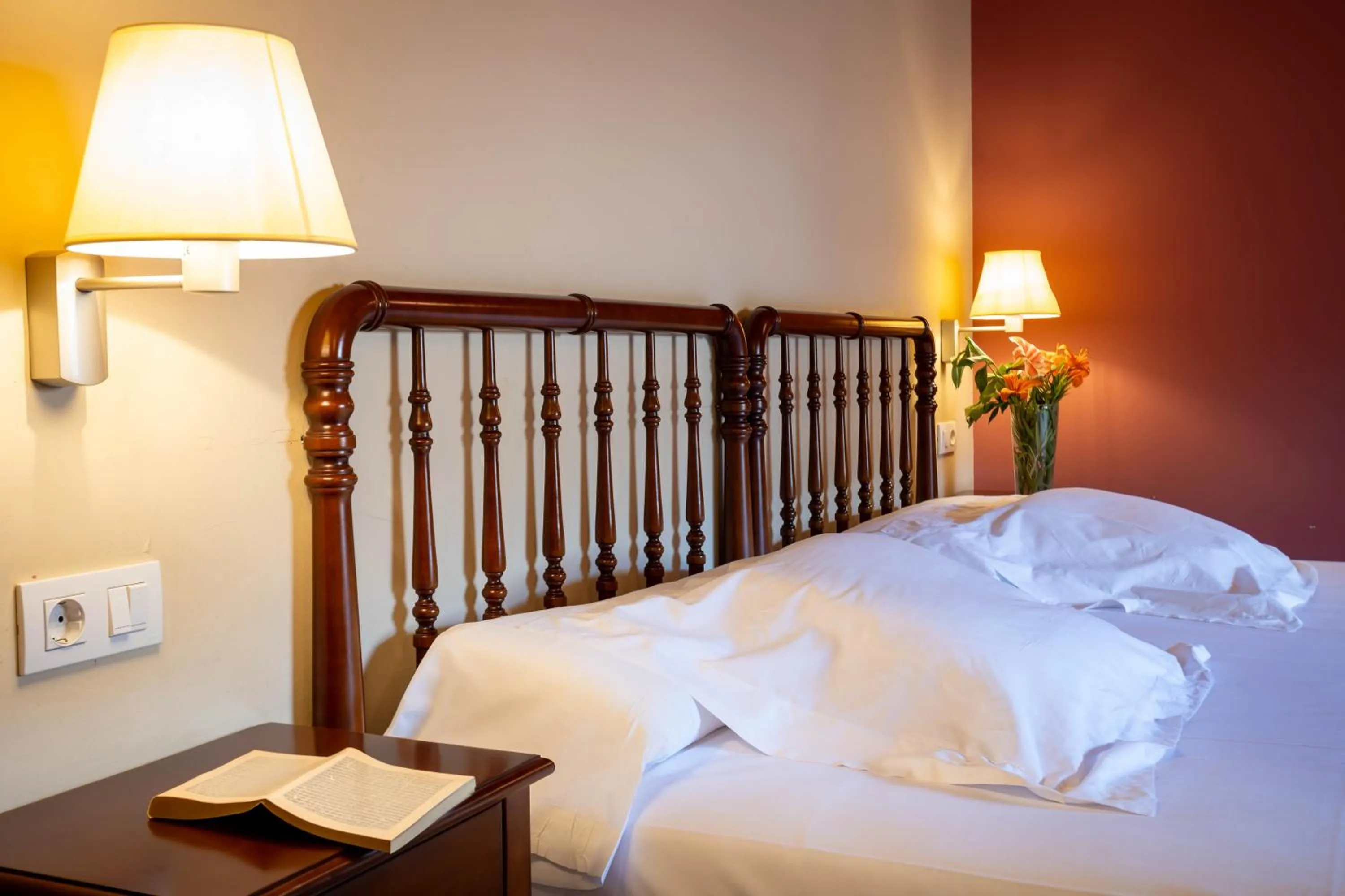 Bed in Hotel Villa de Ábalos