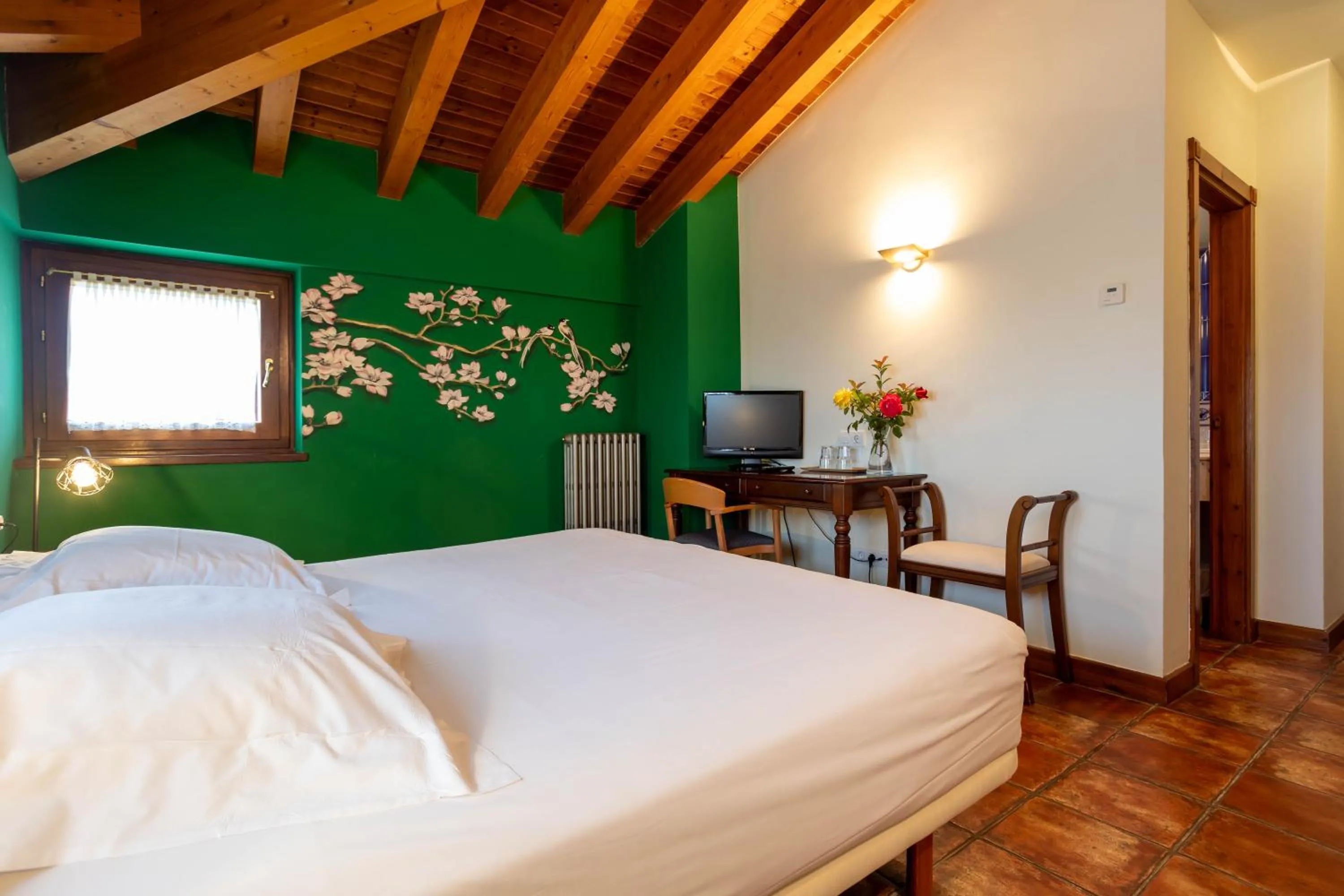 Bed in Hotel Villa de Ábalos