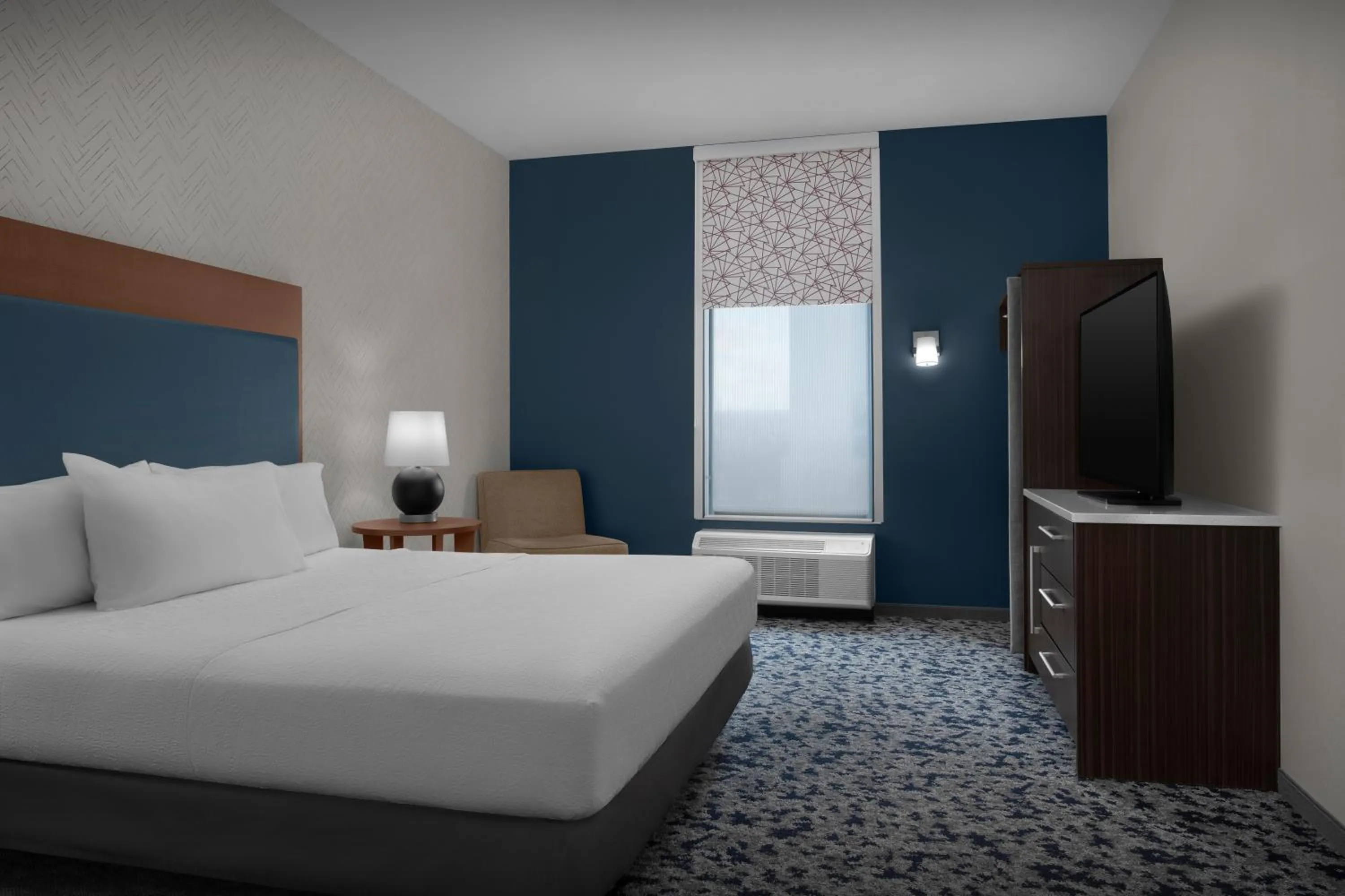 Bedroom, Bed in Home2 Suites by Hilton Arundel Mills BWI Airport