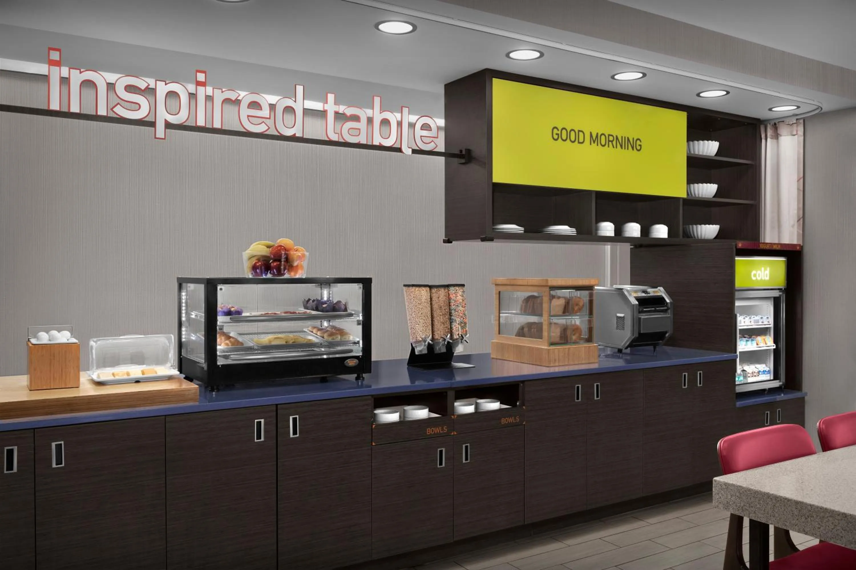 Buffet breakfast in Home2 Suites by Hilton Arundel Mills BWI Airport