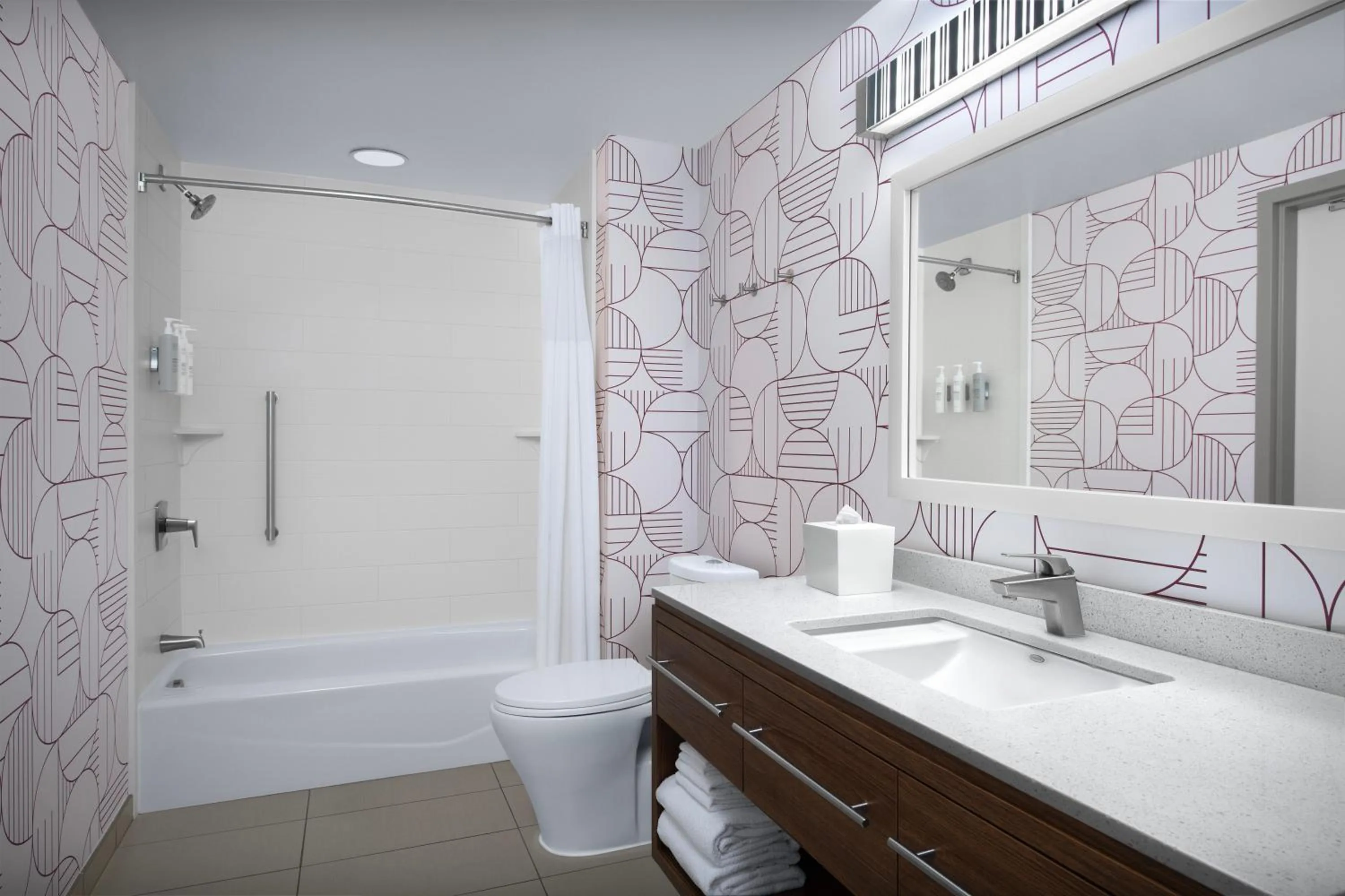 Bathroom in Home2 Suites by Hilton Arundel Mills BWI Airport