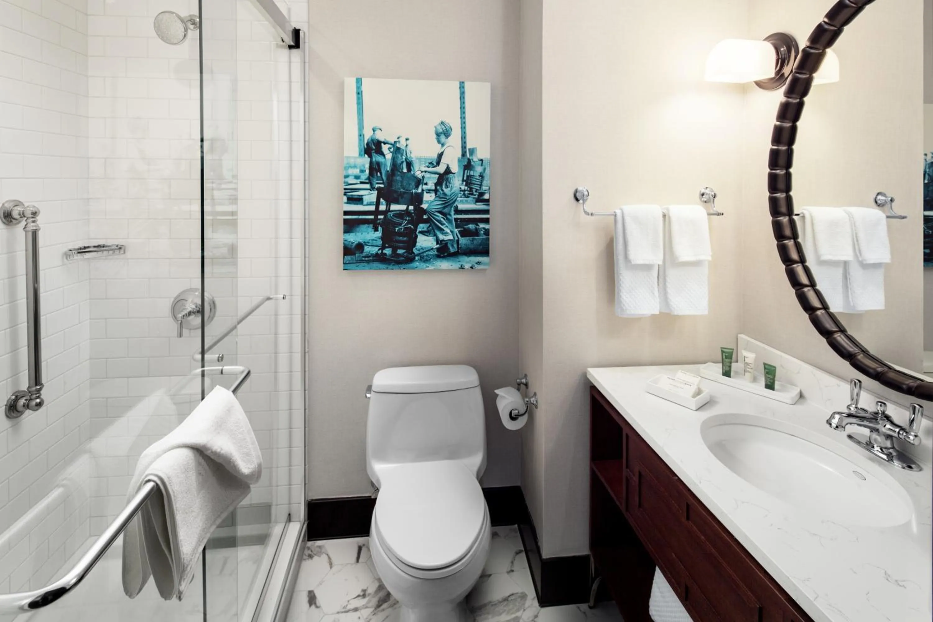 Bathroom in Hilton Brooklyn New York - Newly Renovated