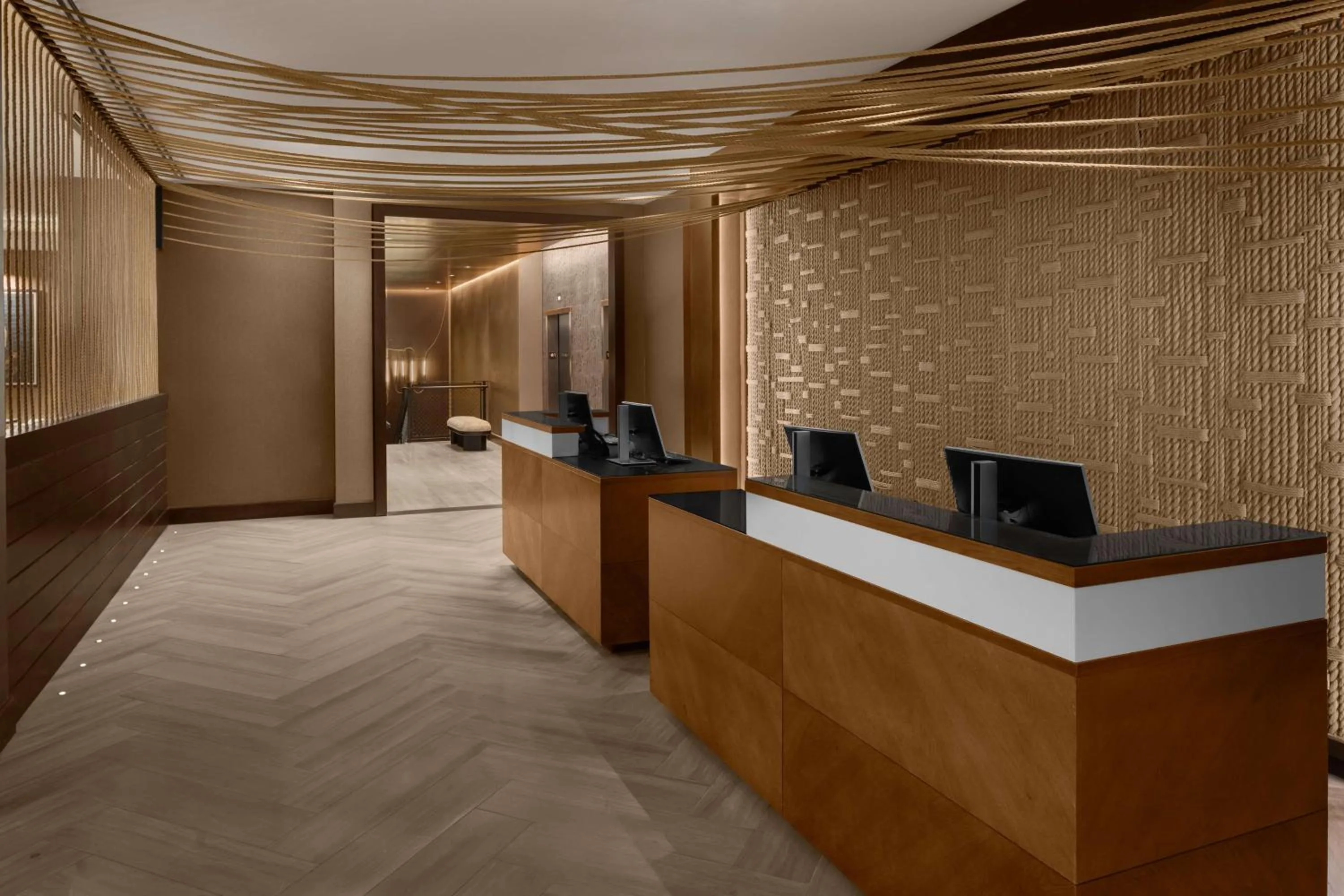Lobby or reception in Hilton Brooklyn New York - Newly Renovated