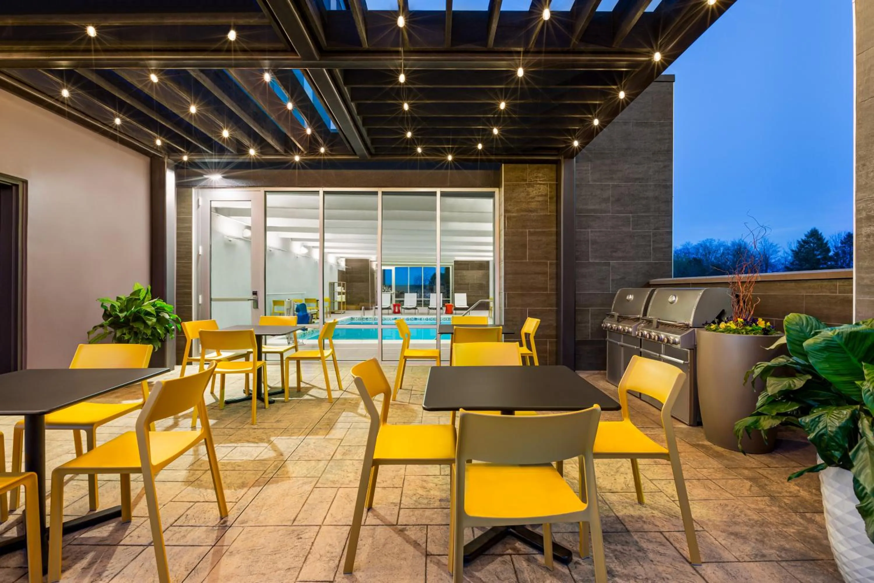 Patio in Home2 Suites By Hilton York