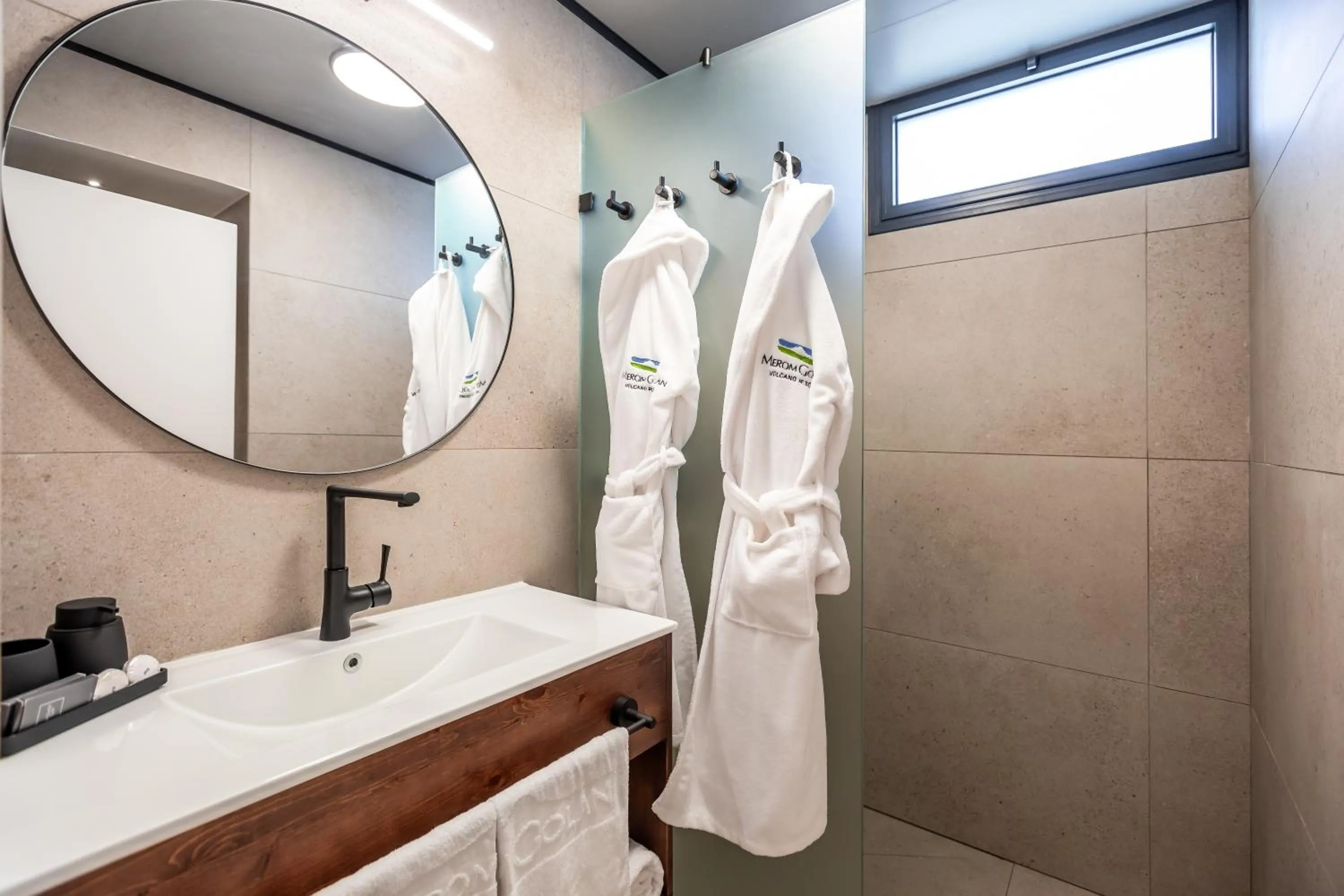 Shower in Merom Golan Resort