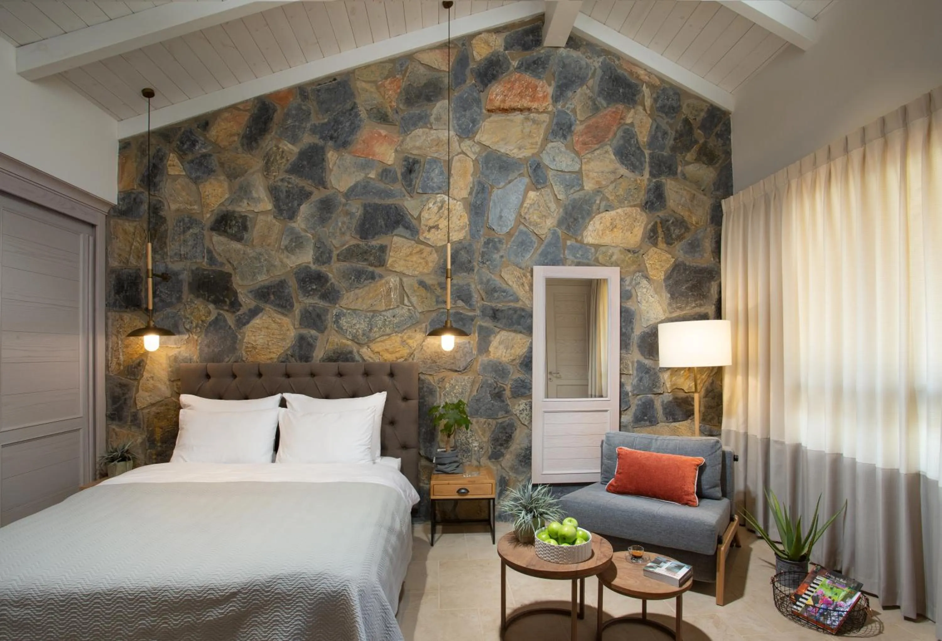 Living room, Bed in Merom Golan Resort