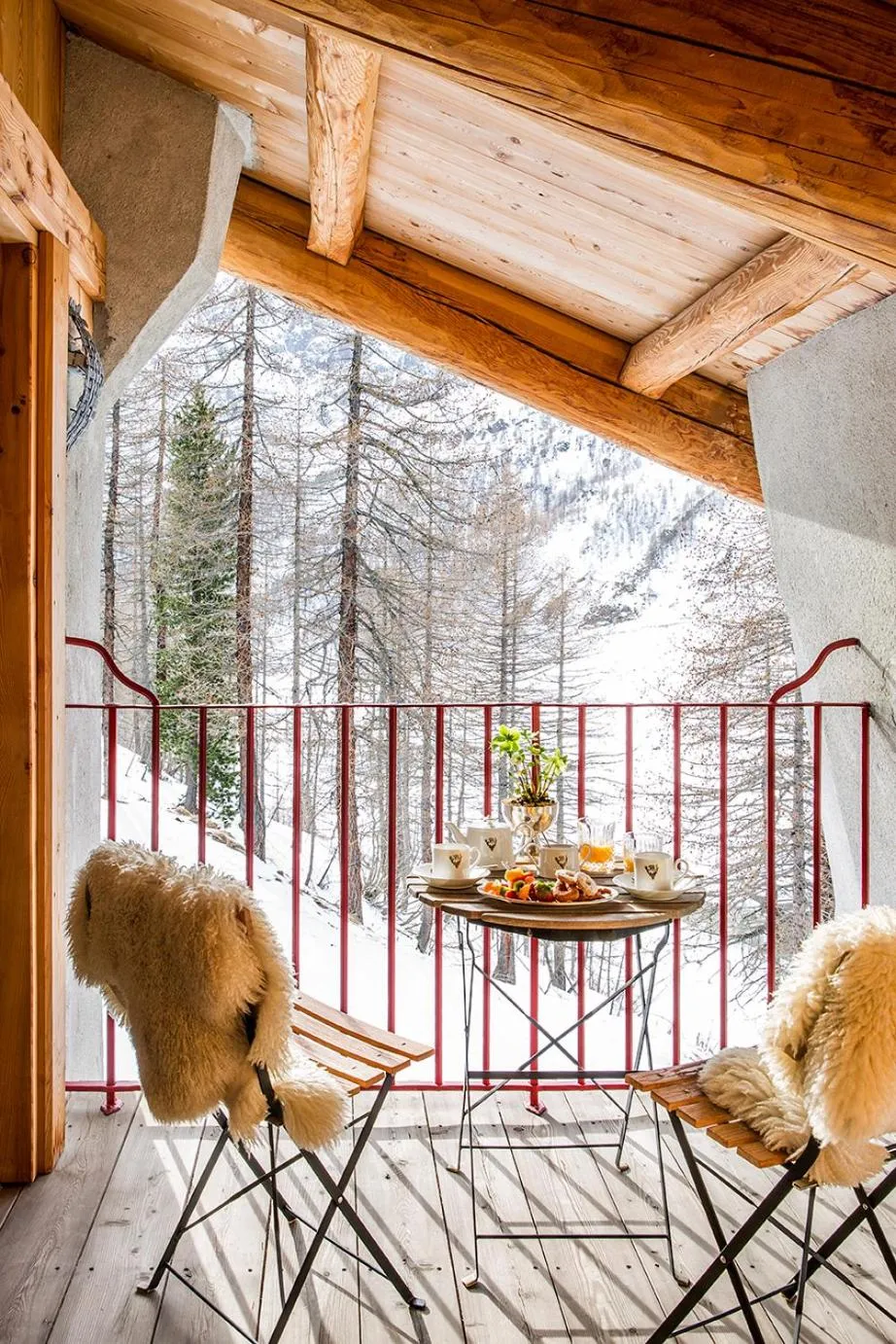 Balcony/Terrace in Saint Hubertus Resort