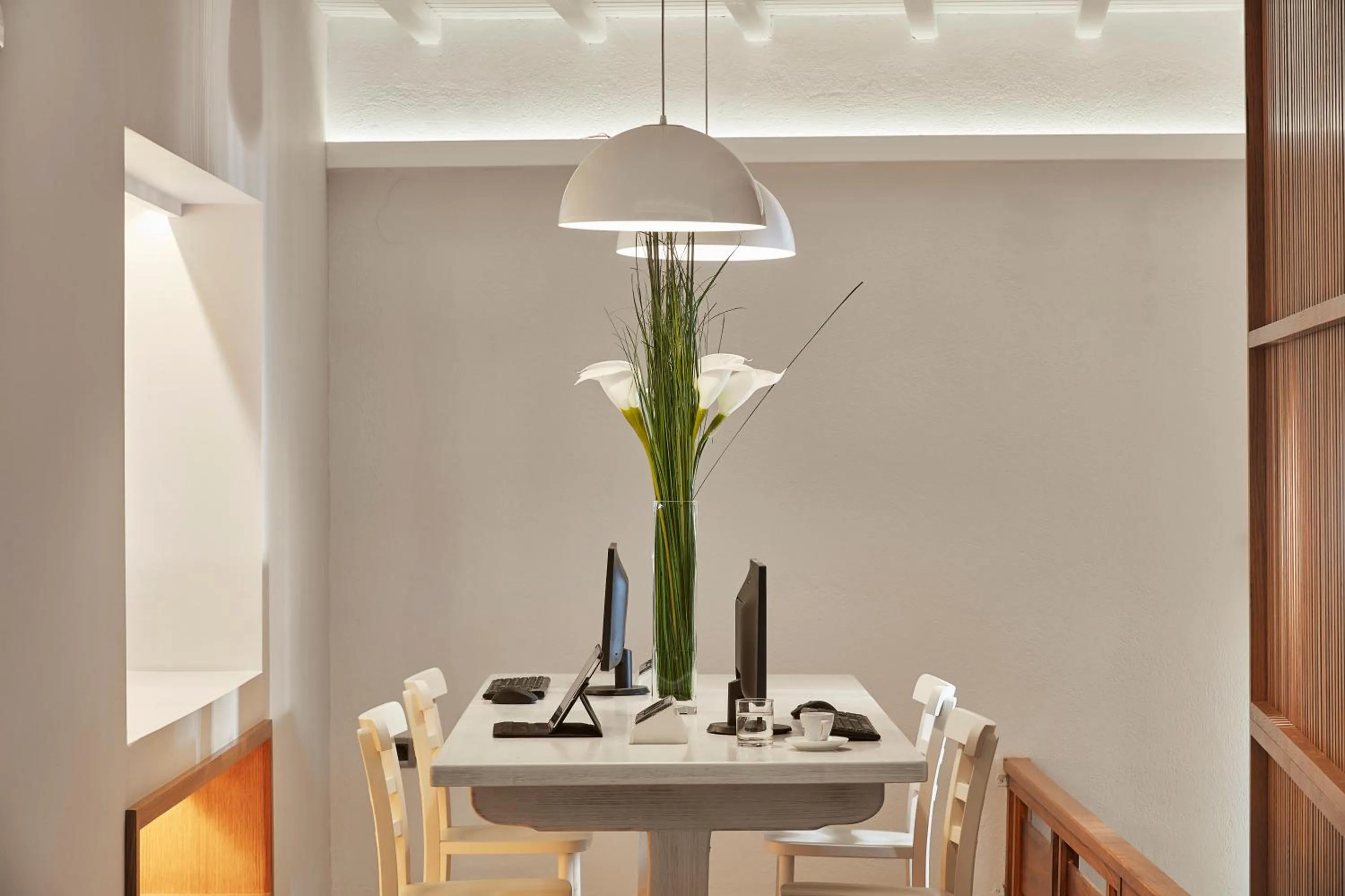 Library in Mykonos Kosmoplaz Beach Resort Hotel