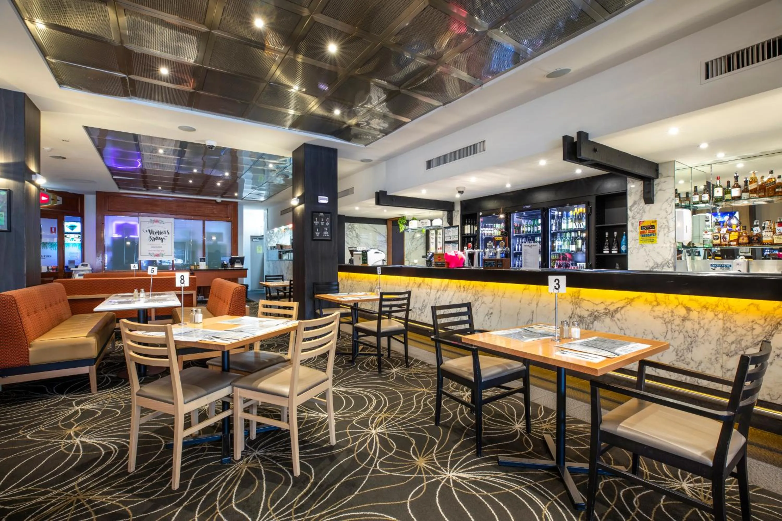 Dining area in Nightcap at Millers Inn