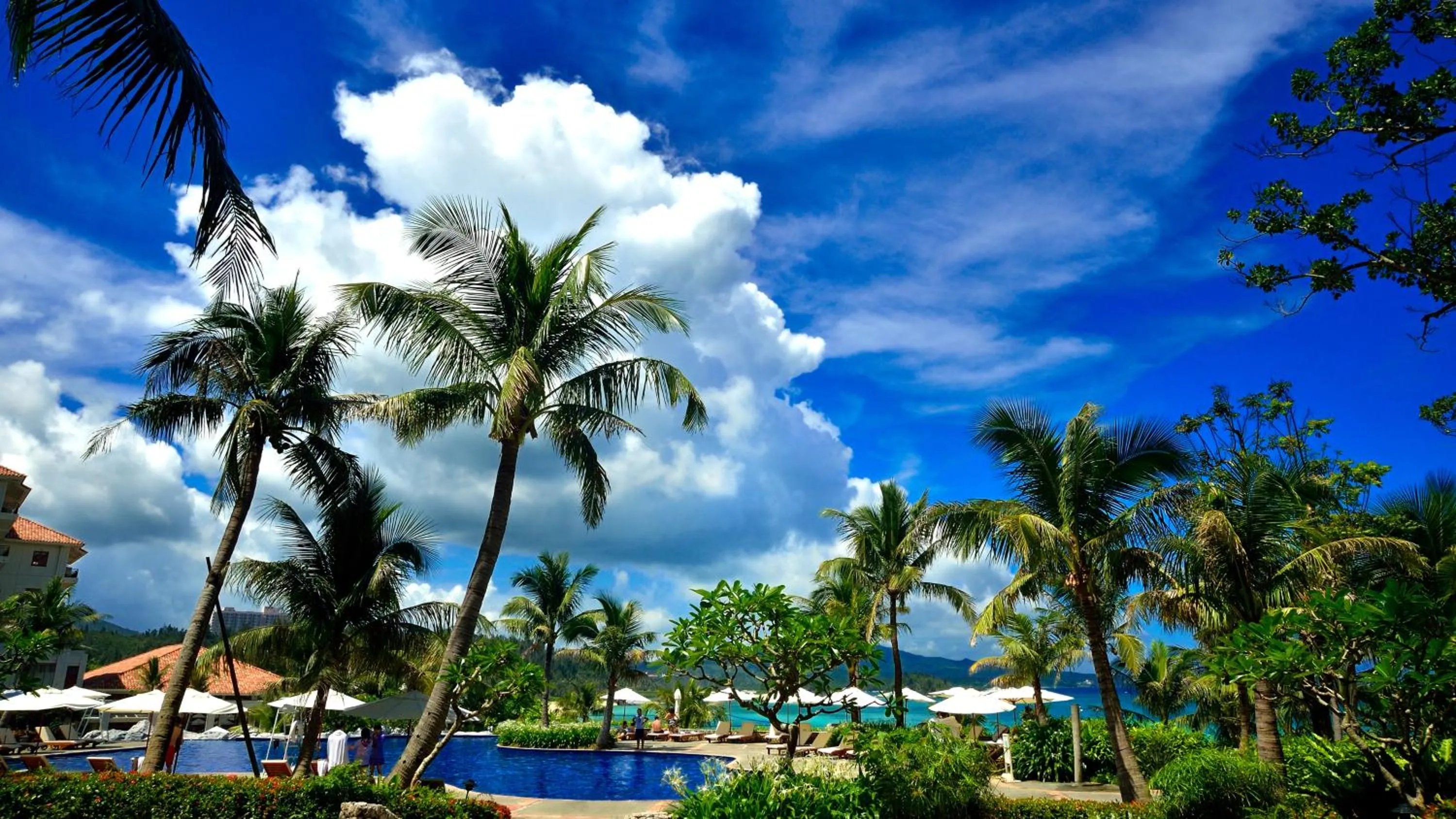 Pool view in The Busena Terrace