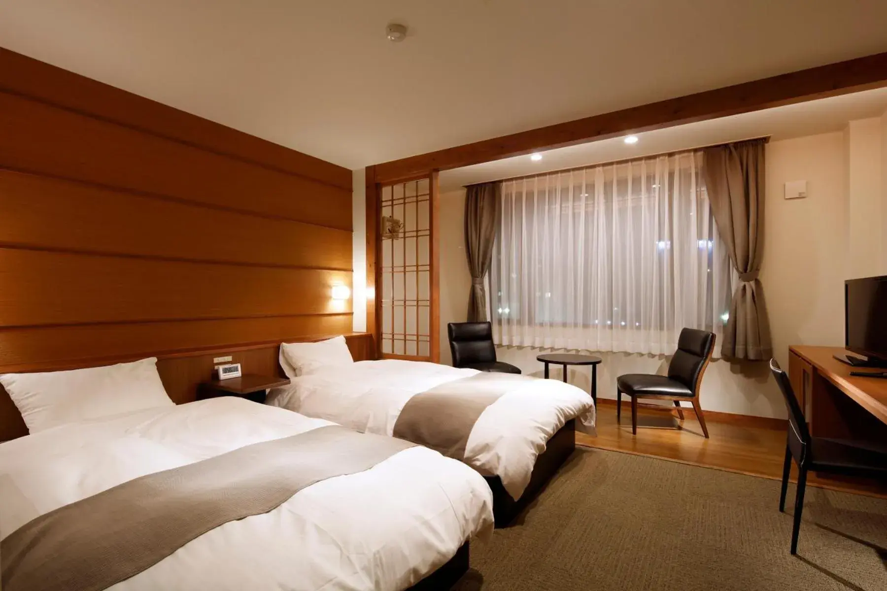 Standard Twin Room with Shower (Twin B) in Yunokawa Onsen Emi Hakodateya Standard Twin Room with Shower (Twin B) in Yunokawa Onsen Emi Hakodateya