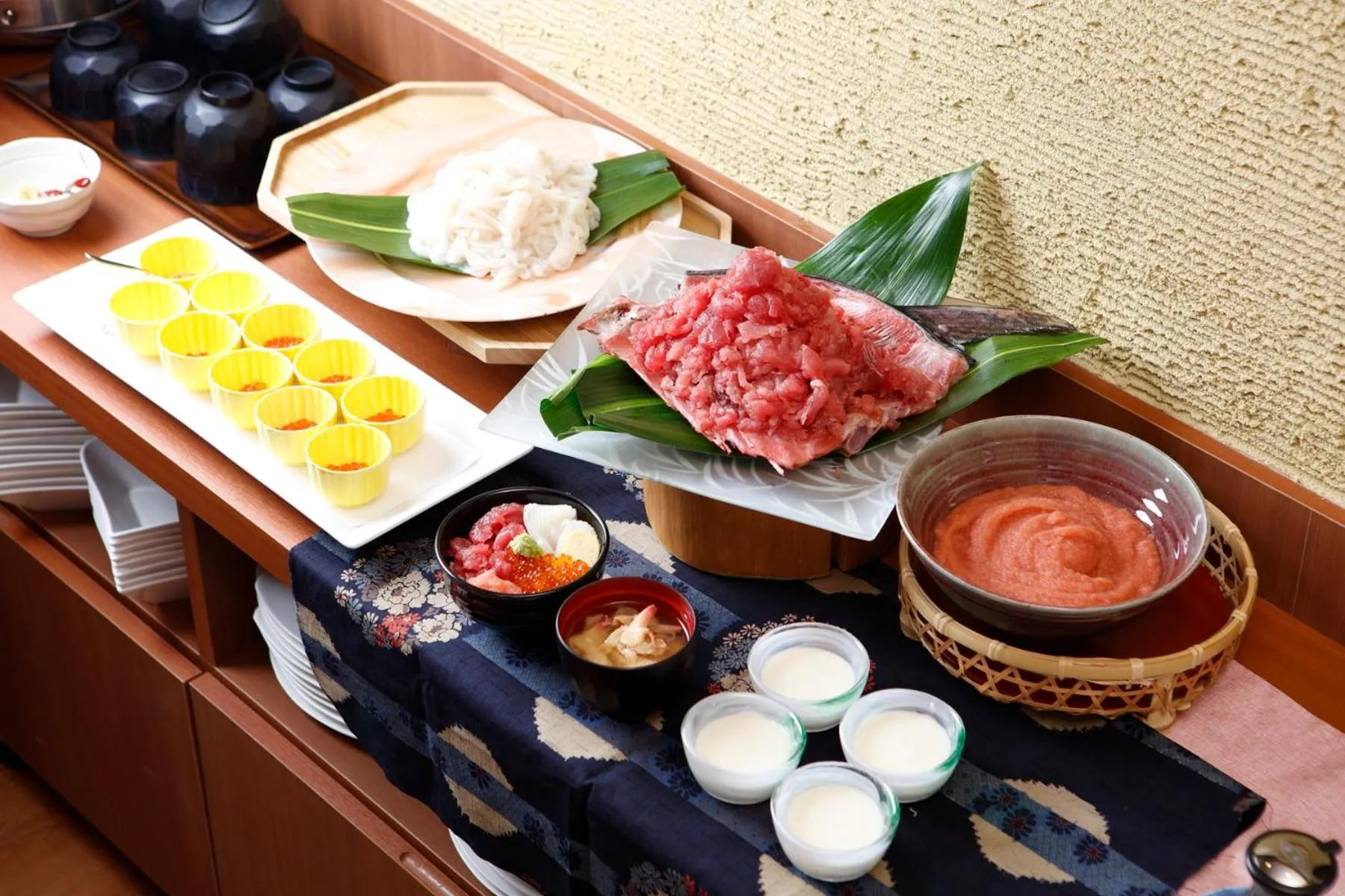 Buffet breakfast in Yunokawa Onsen Emi Hakodateya