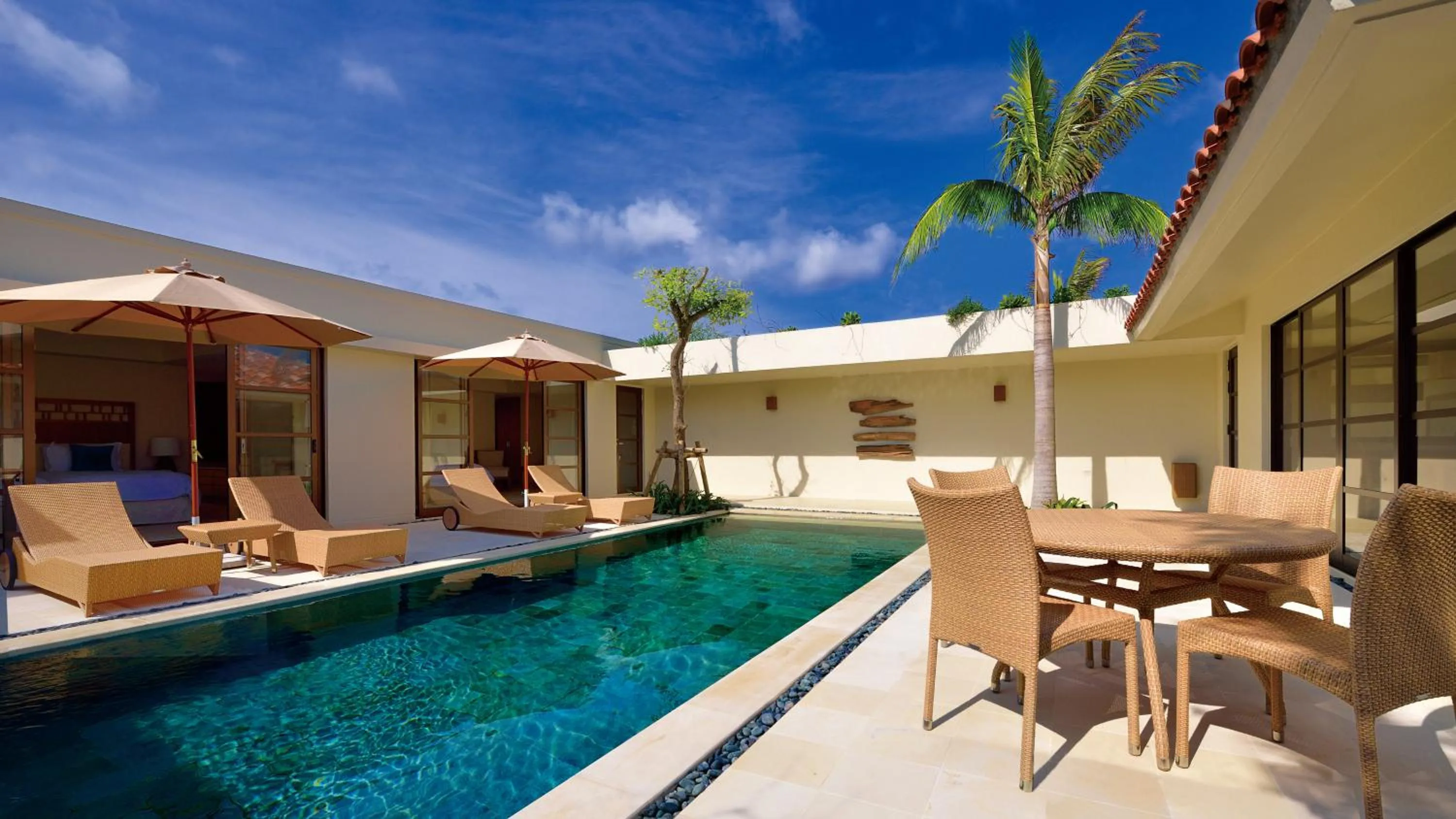 Patio in The Uza Terrace Beach Club Villas