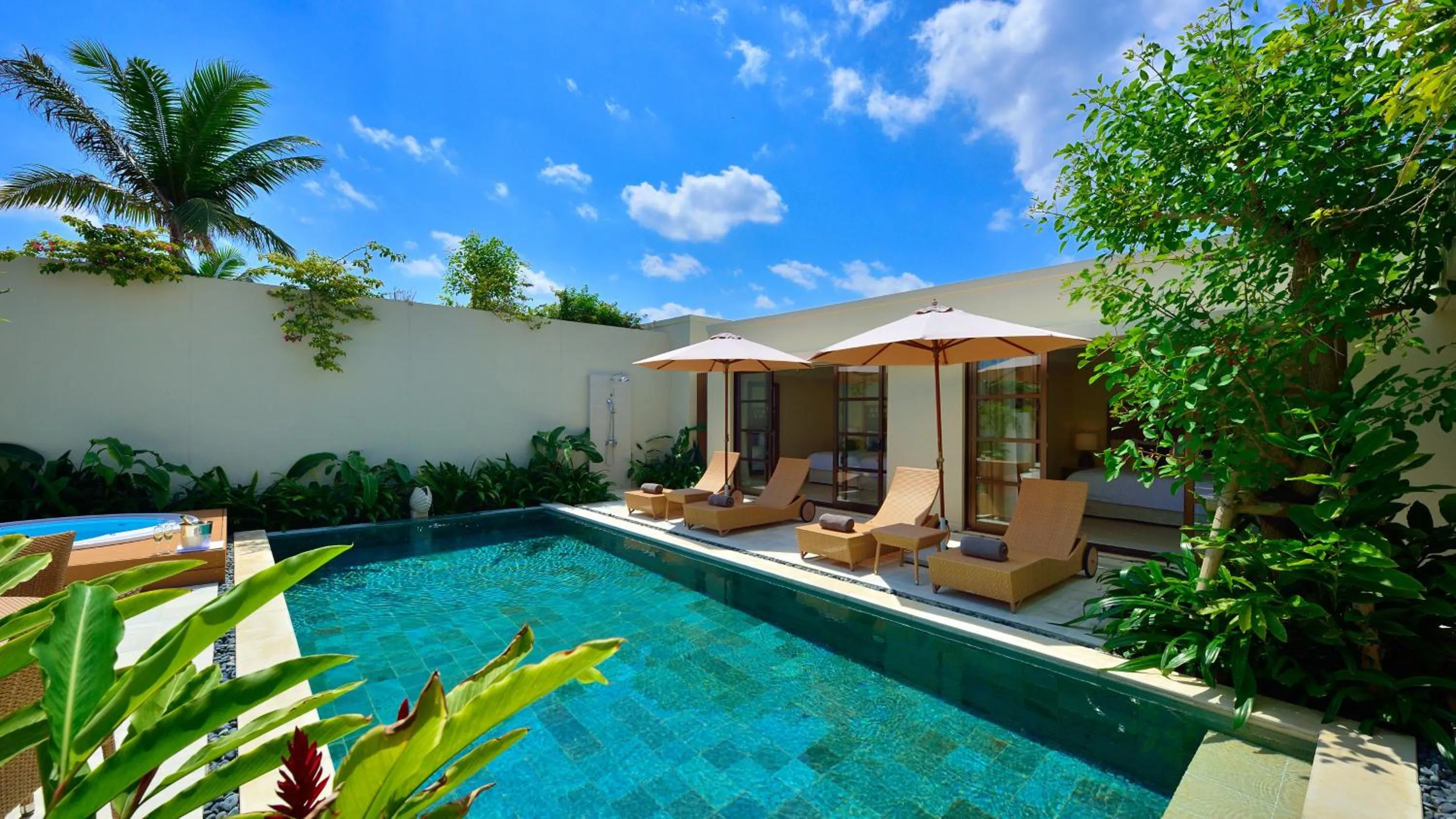 Patio in The Uza Terrace Beach Club Villas
