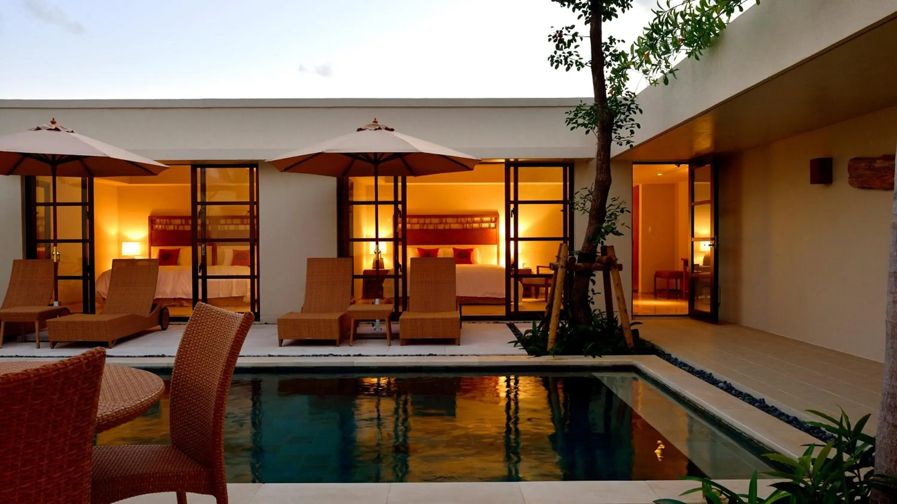 One-Bedroom Villa with King Bed and Heated Private Pool - single occupancy - Non-Smoking in The Uza Terrace Beach Club Villas One-Bedroom Villa with King Bed and Heated Private Pool - single occupancy - Non-Smoking in The Uza Terrace Beach Club Villas